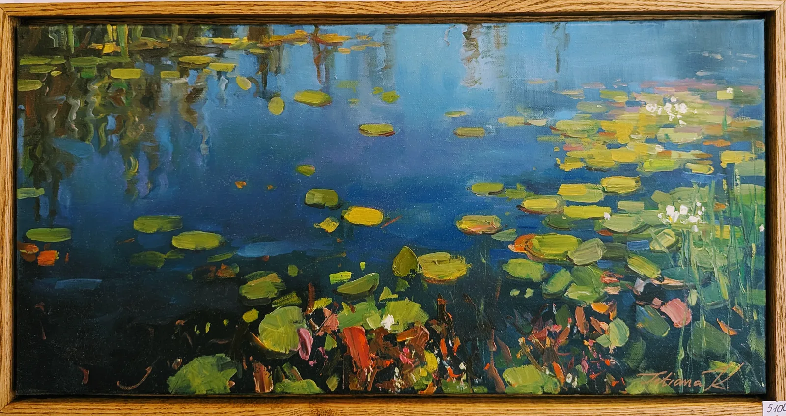 Oljemålning Backwater 4 av Tetiana Kozhushko