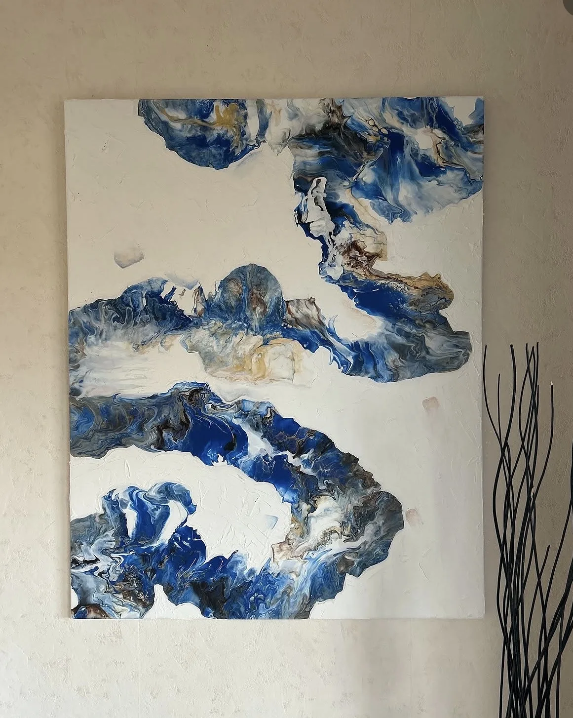 Akrylmålning Waves av Mhrl
