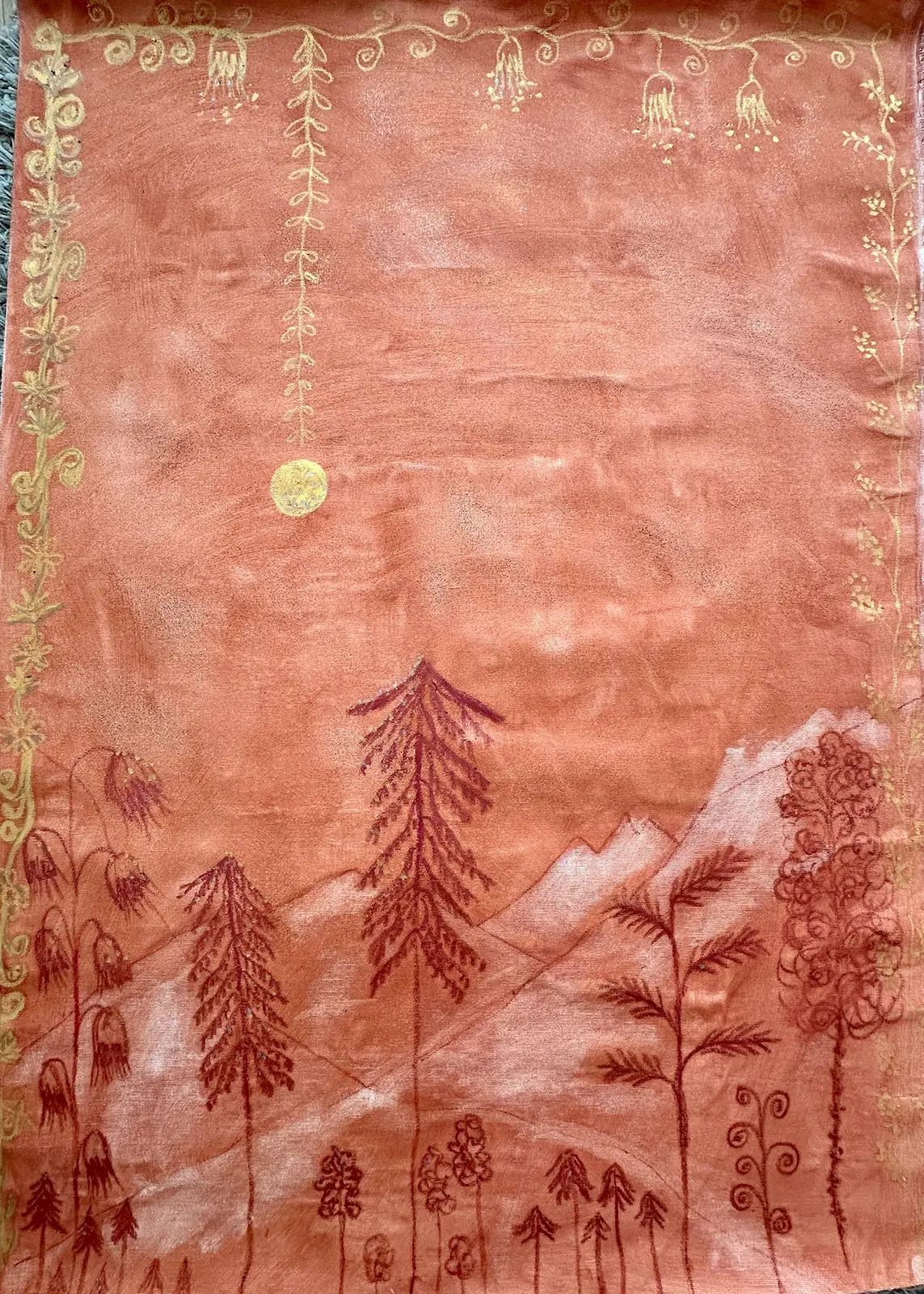 Akrylmålning Heritage I av Art By Nina Johansson