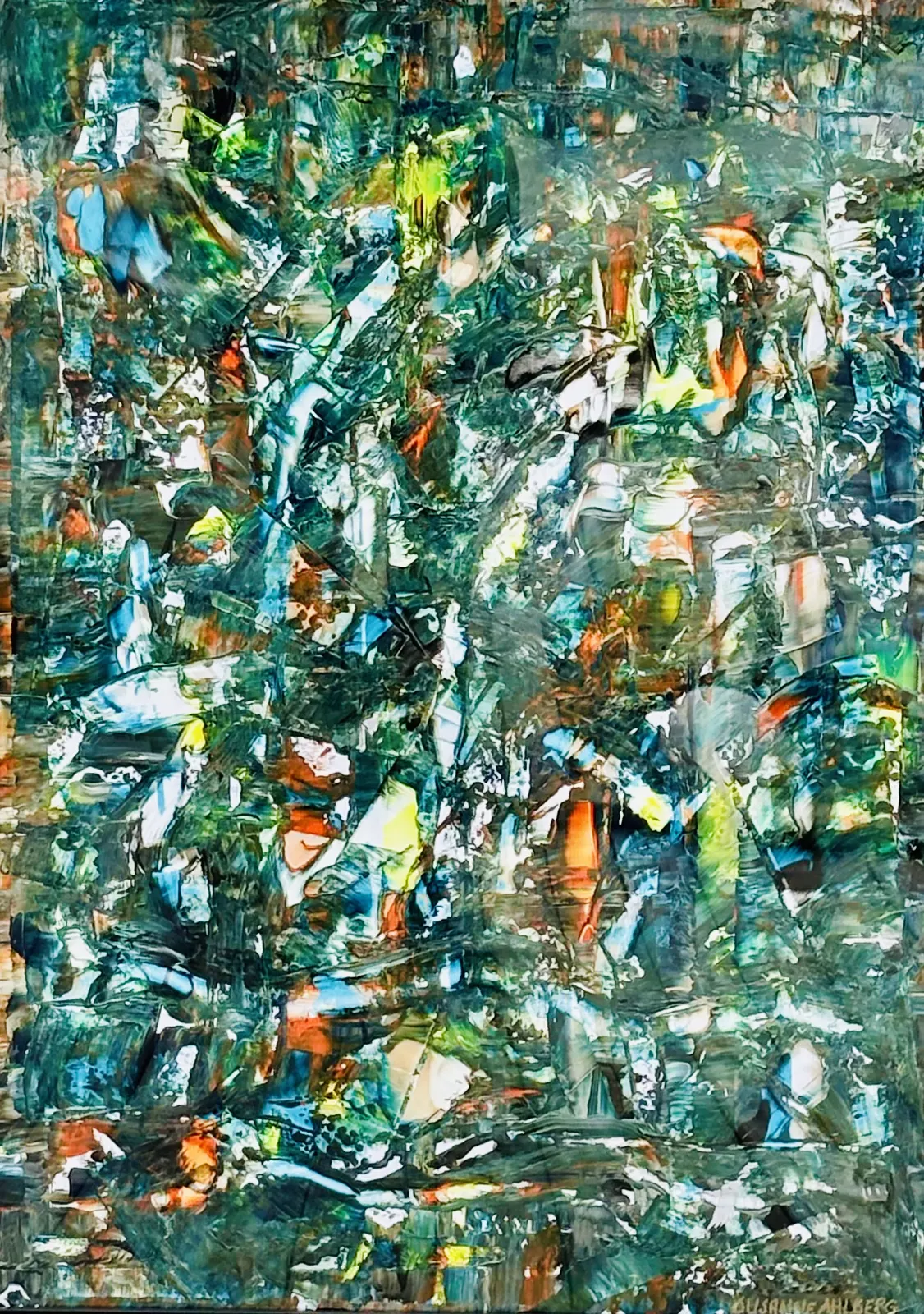 Akvarell Breath of colors av Susanne Ahlberg