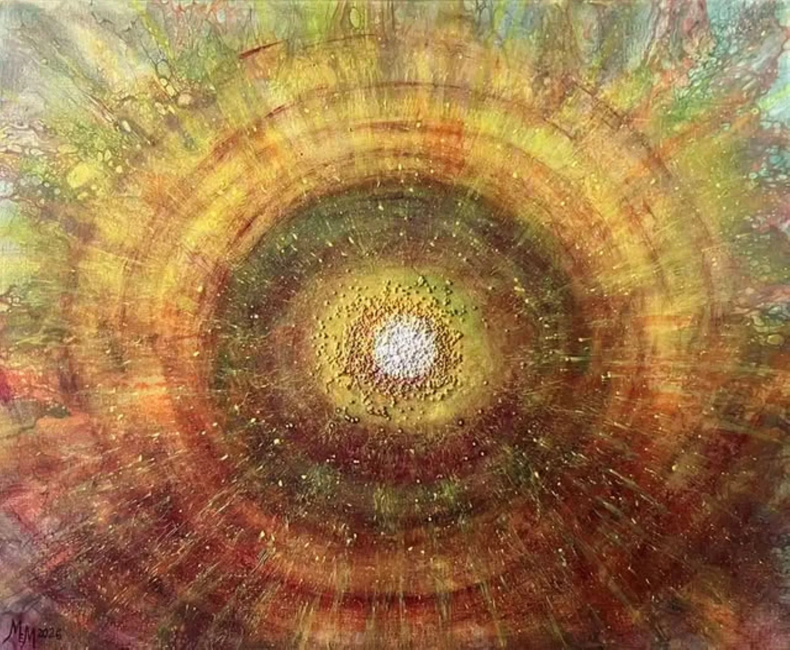 Akrylmålning Inner light av Marilyn Miller