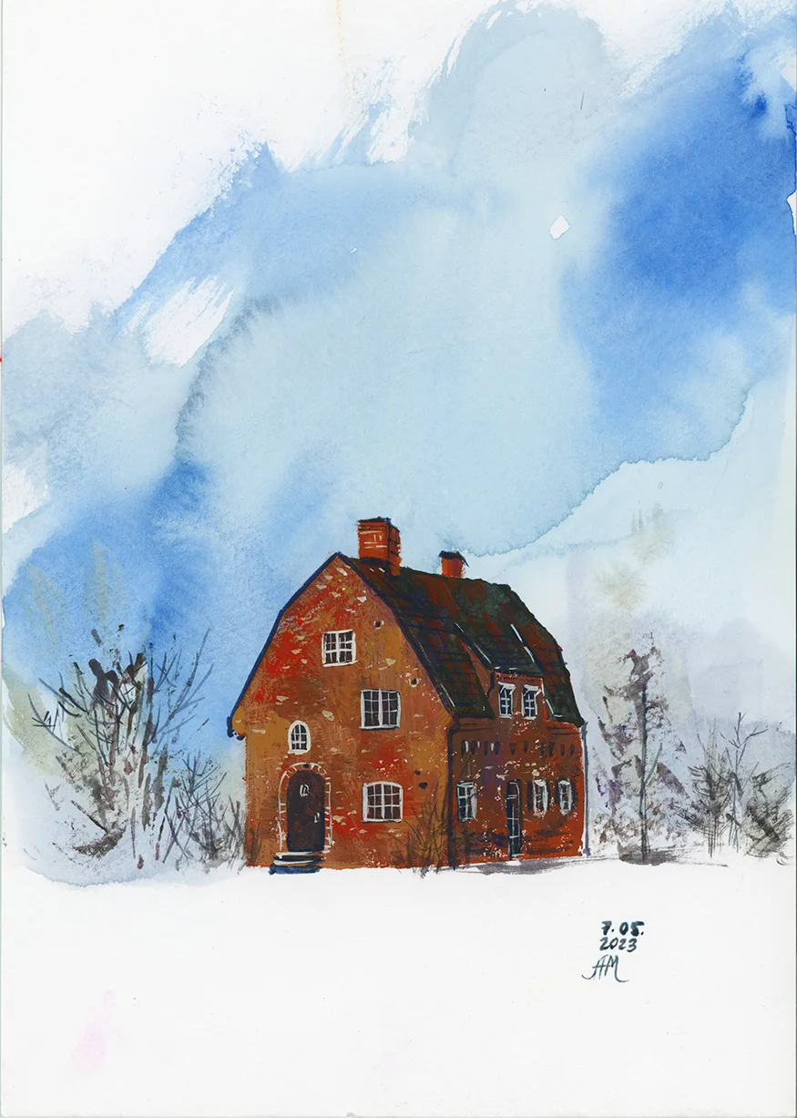 Winter house av Anastasiia Mazeina