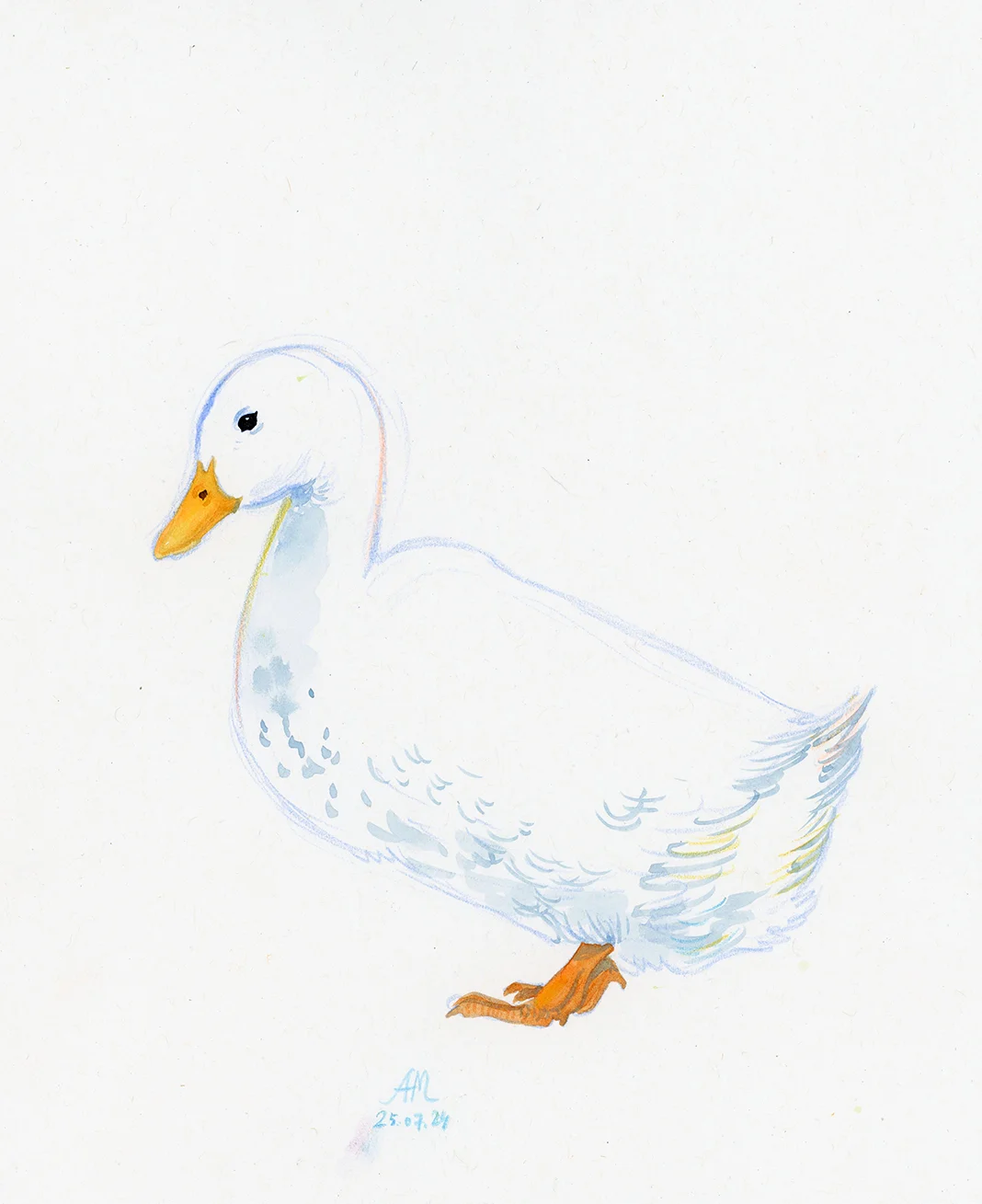 White duck av Anastasiia Mazeina