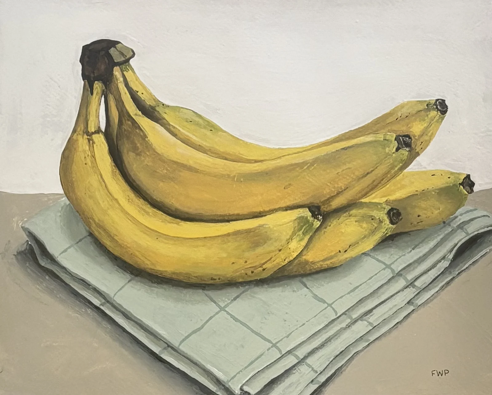 Akrylmålning BANANER av Frida Westlund Prändel