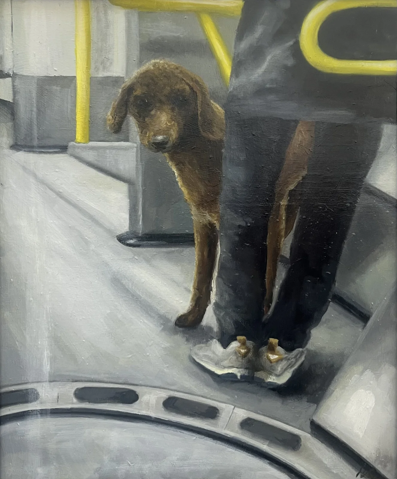 Oljemålning Good dog av Marie-Louise Cajback