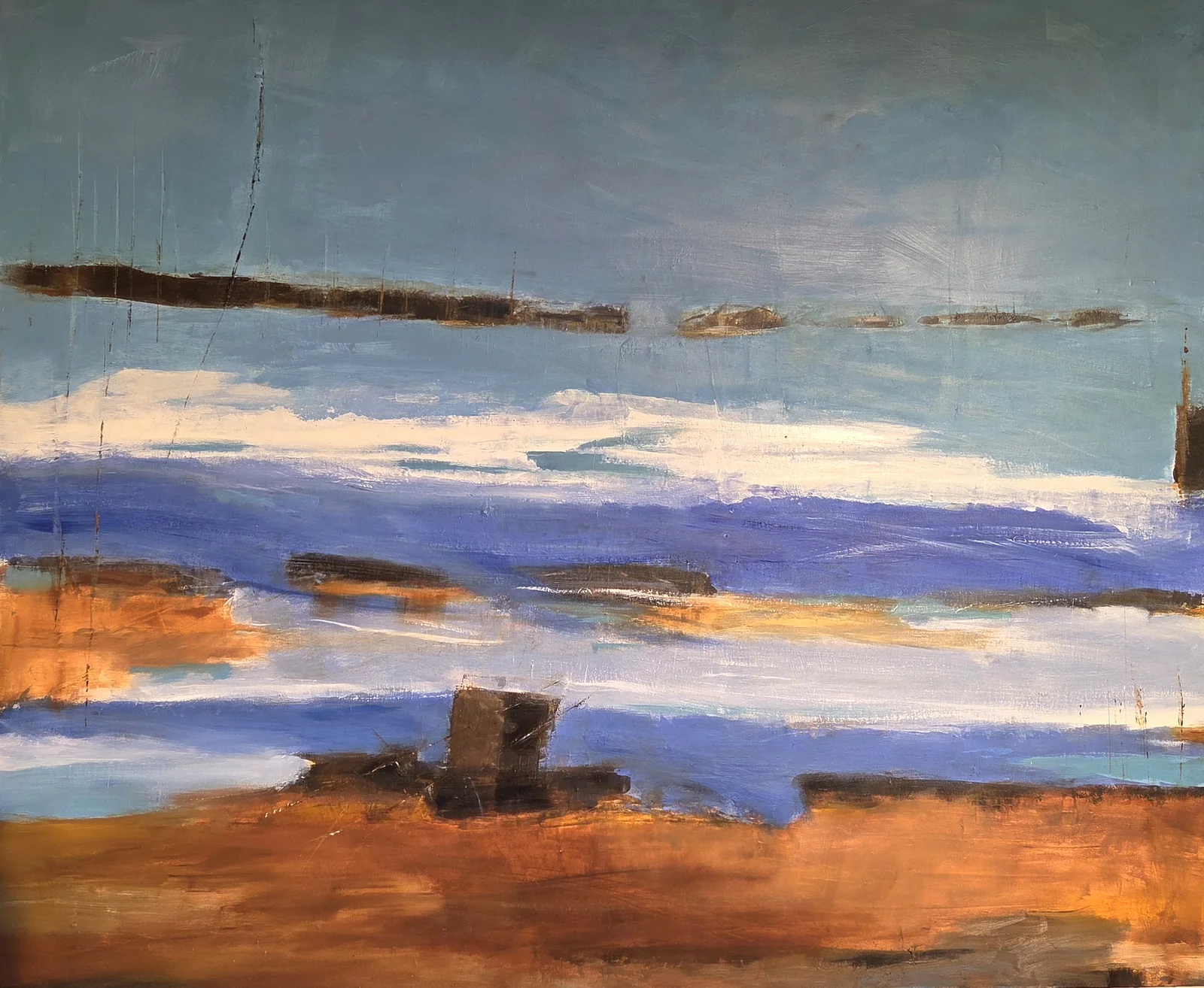 Oljemålning Landscape av Monica Eriksson