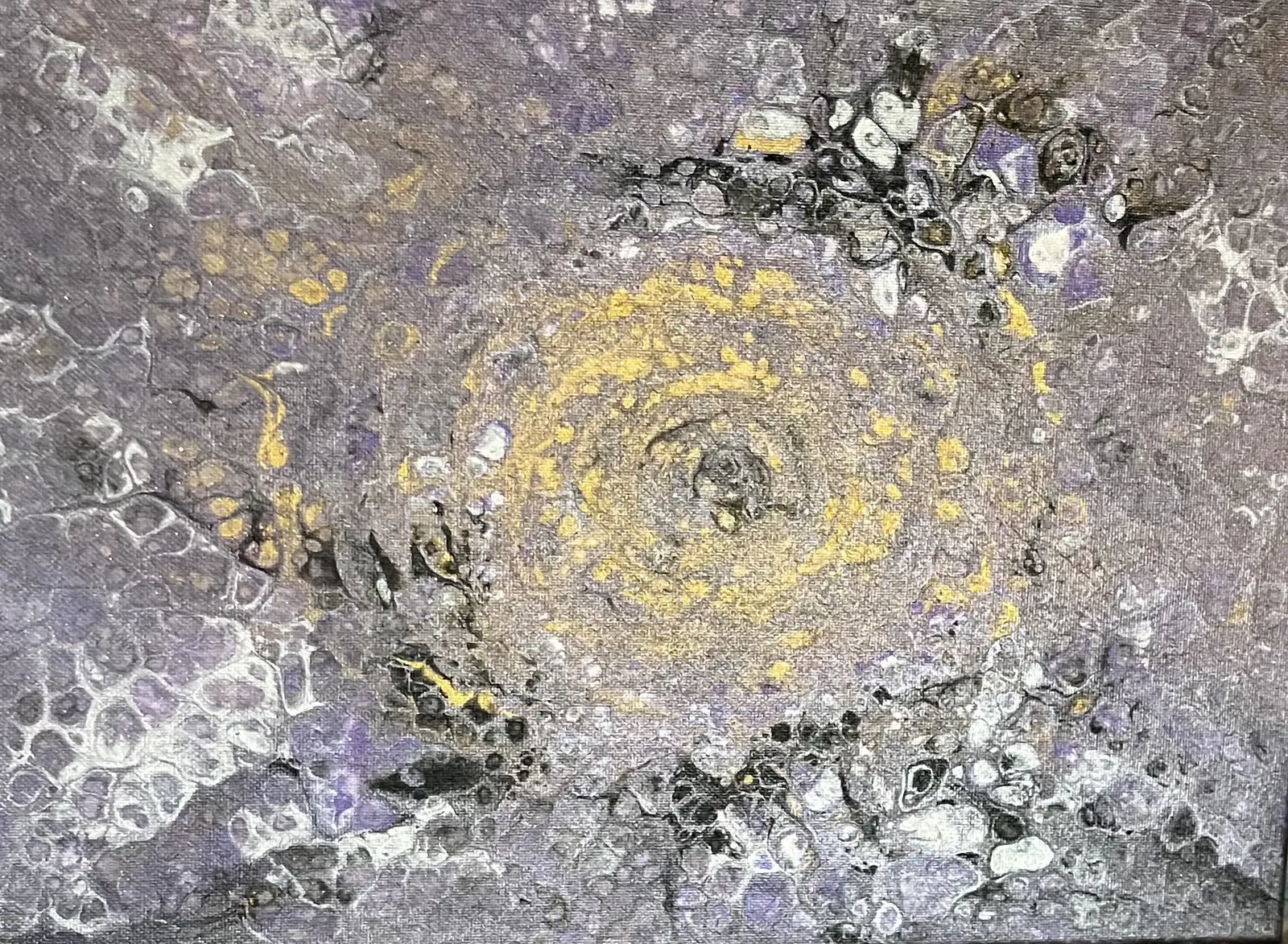 Akrylmålning Abstract Turtle av Amie Norrman Söderman
