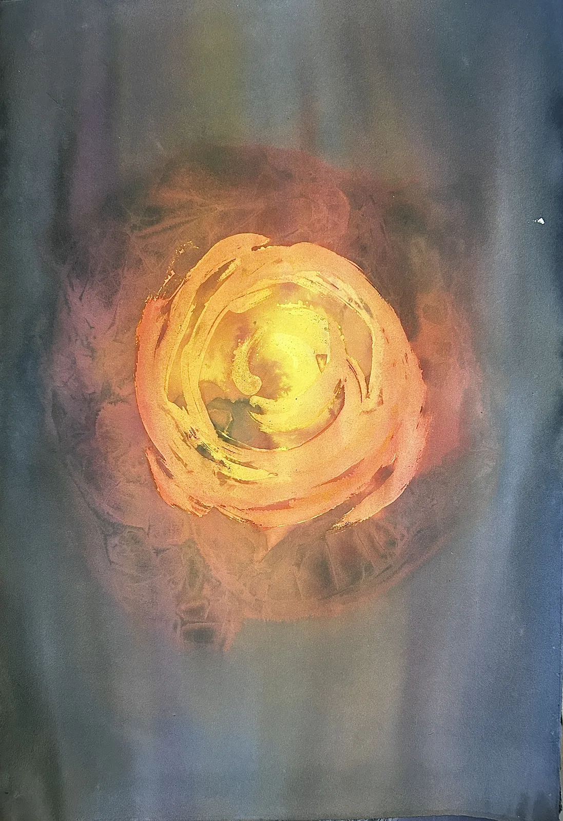 Akvarell Glow av Stina Rohdin