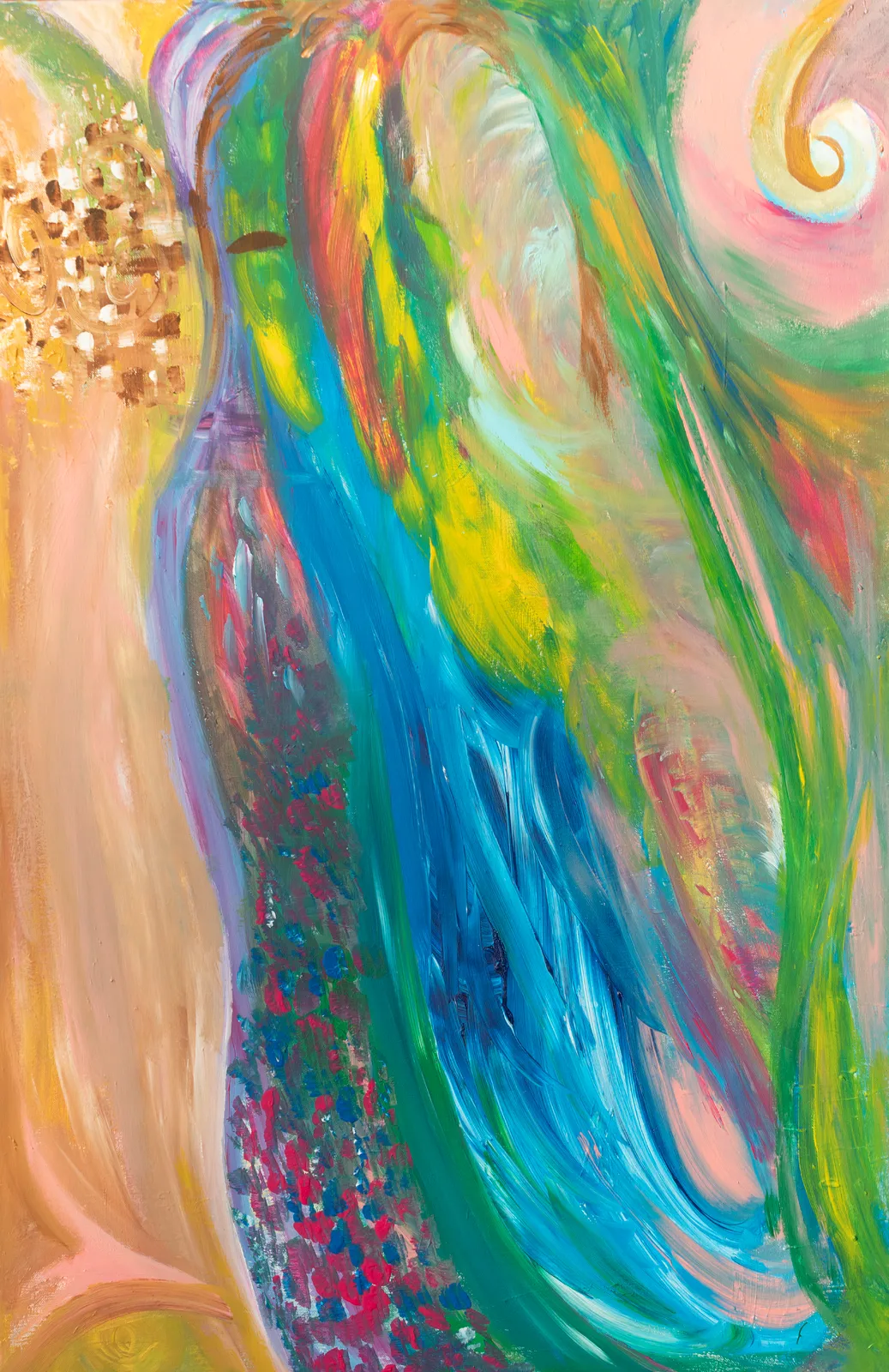 Akrylmålning Tvillingsjäl (twinflame) av JanGrietje