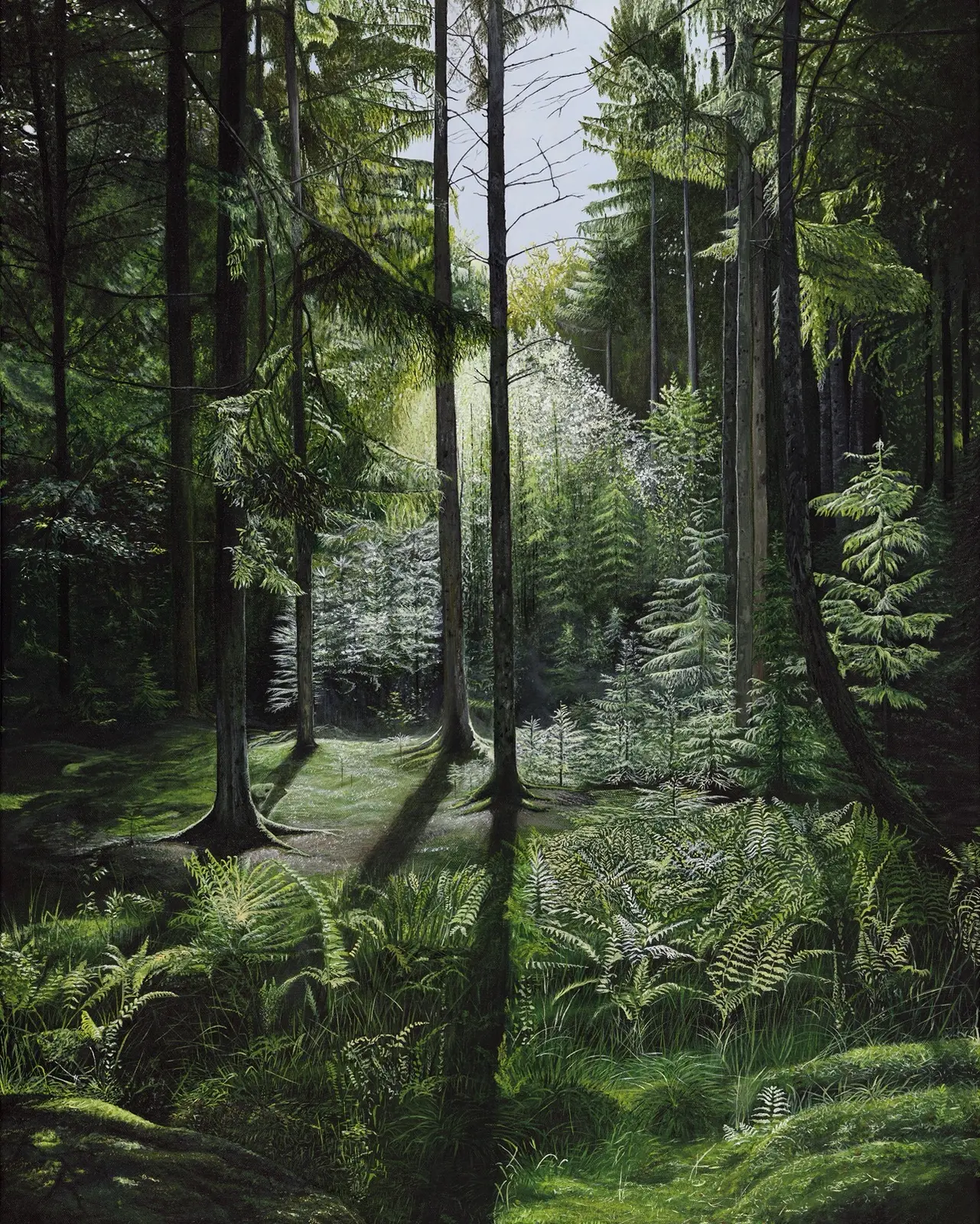 Akrylmålning Skogen av Angela Rydberg