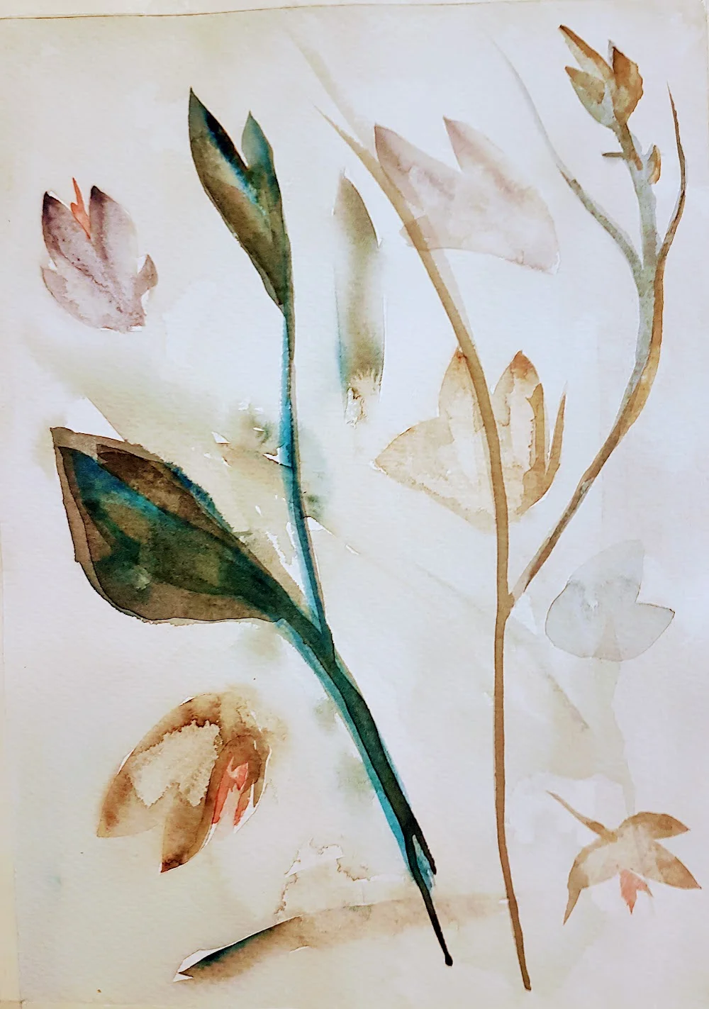 Akvarell Blomma av Annika Gaimer