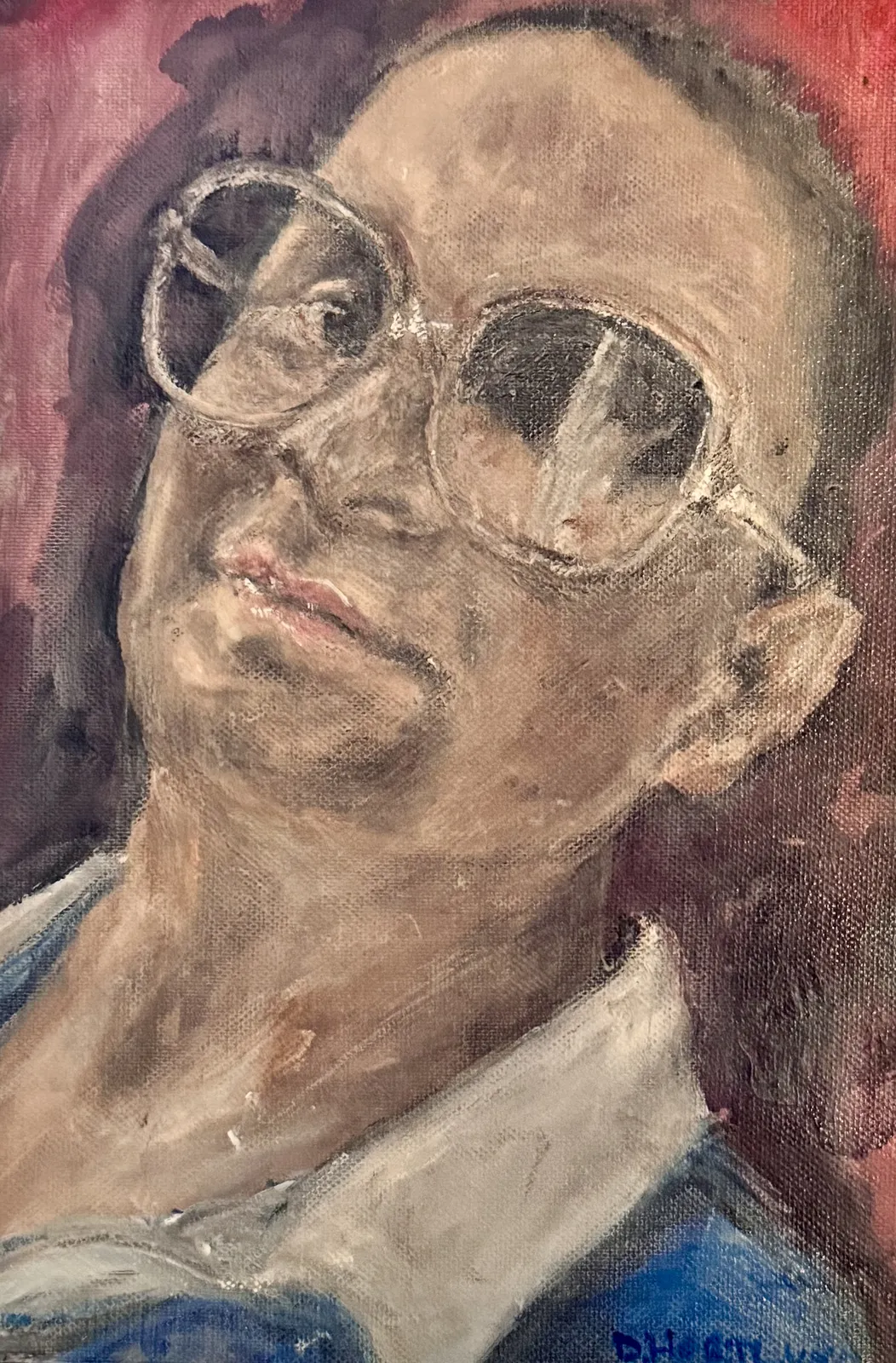 Akrylmålning Her av Daniel Hortlund