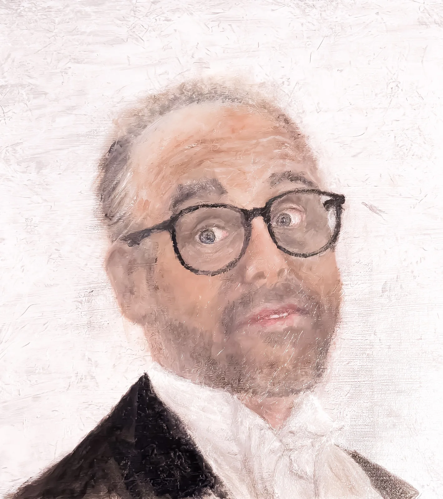 Akrylmålning Him av Daniel Hortlund