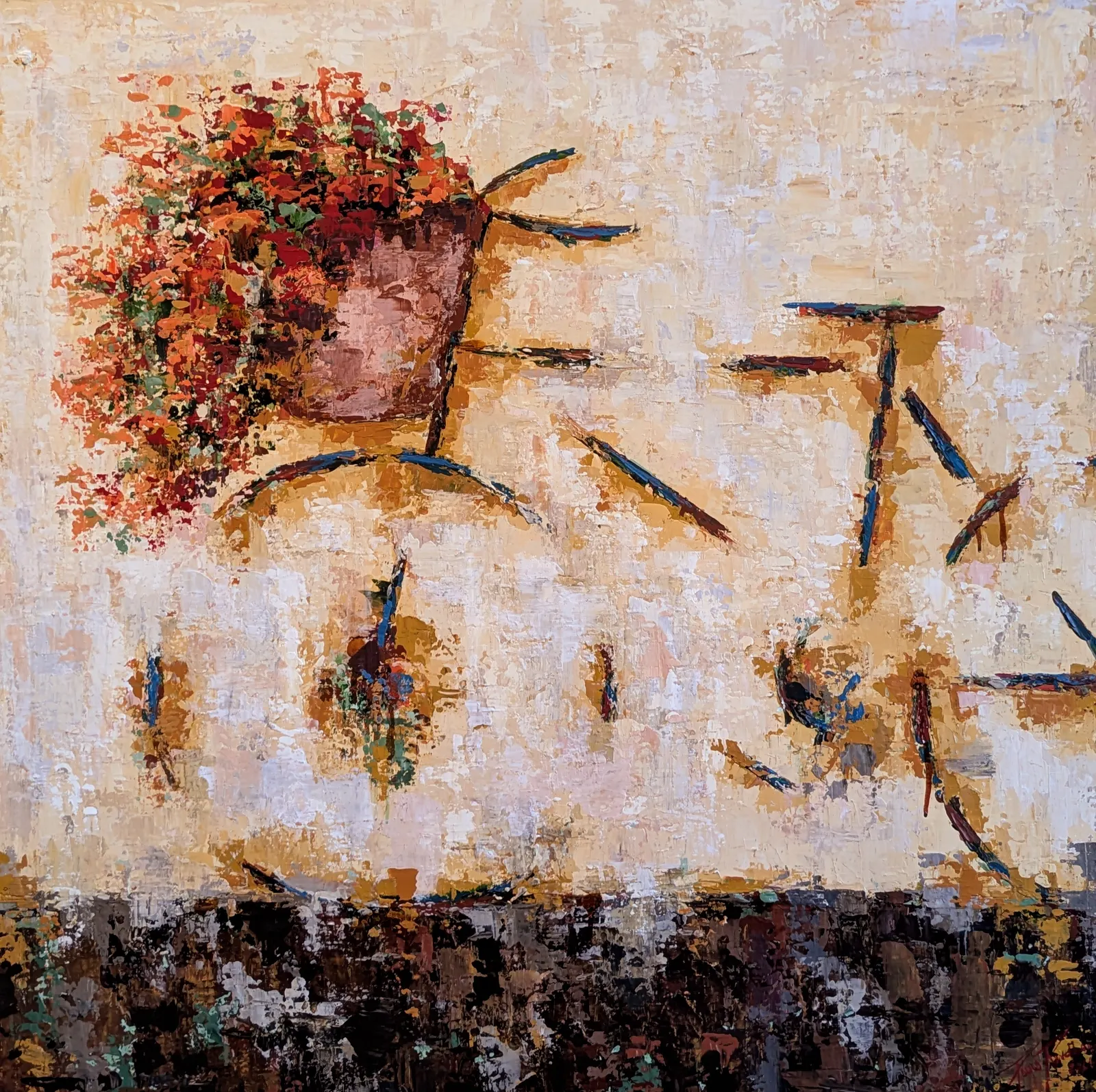 Akrylmålning Cykel nr.23 av Paula Rindborg