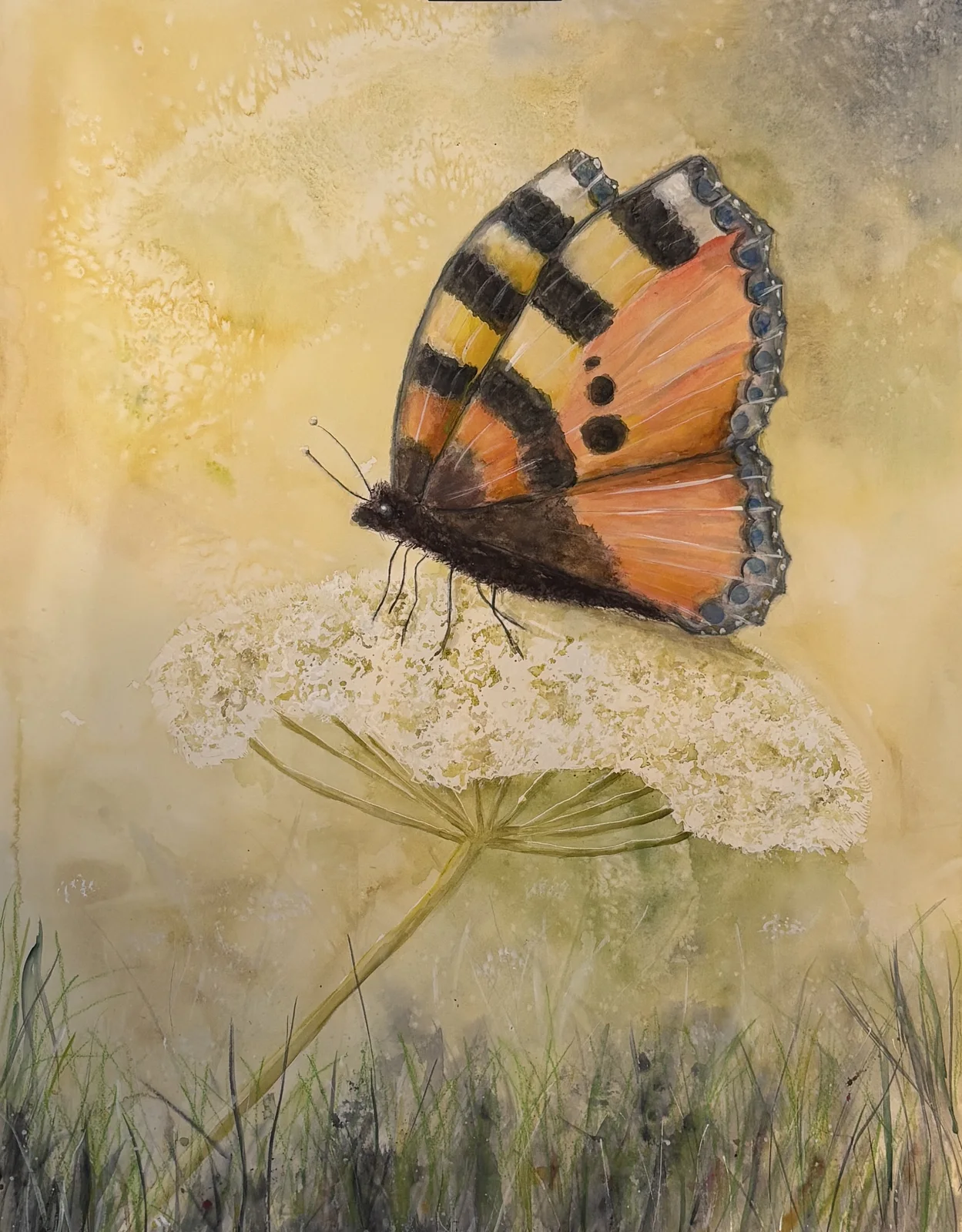 Akvarell Whispers of summer av Birgitta Andersson