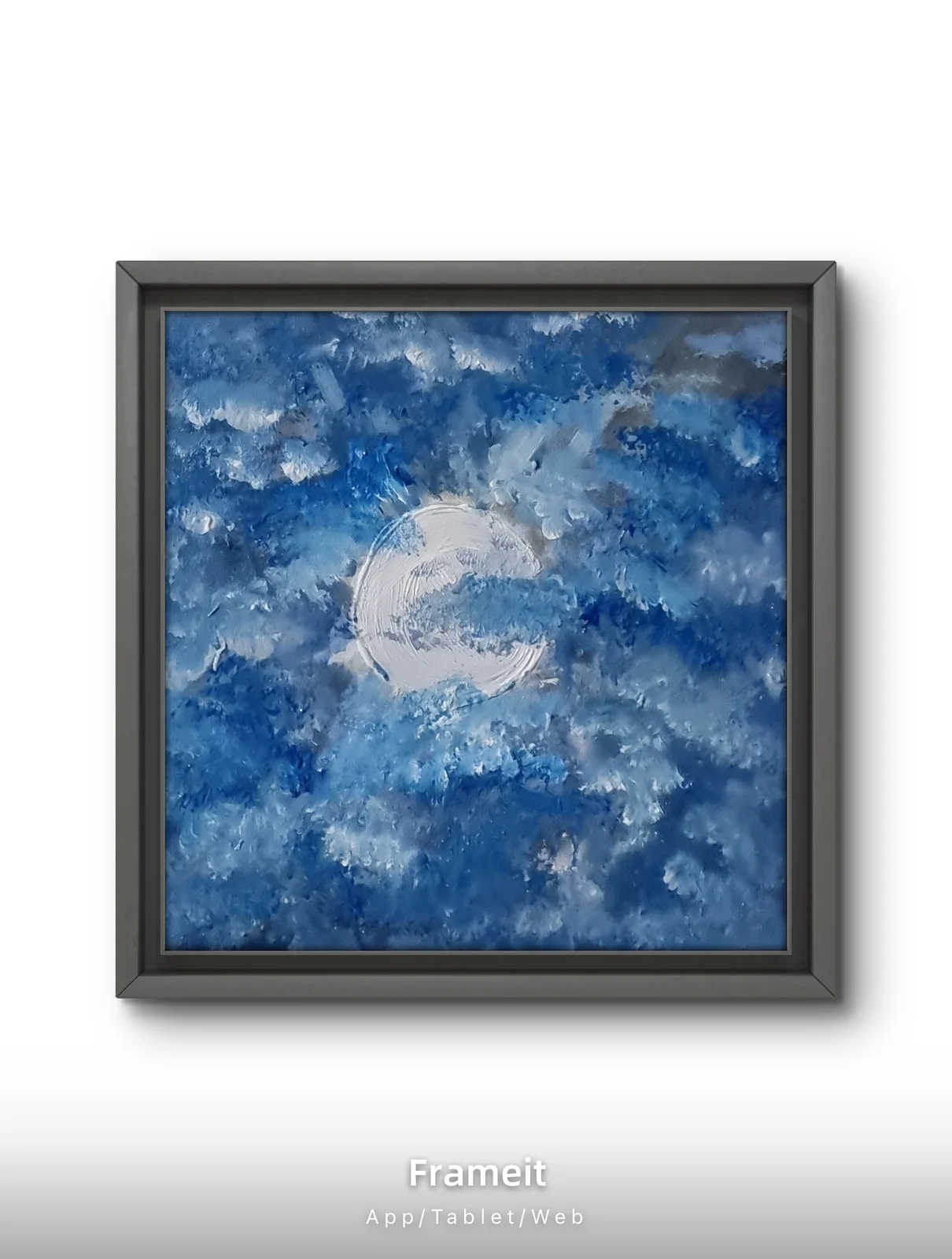 Akrylmålning Cloudy sky av Rebecca Berglund