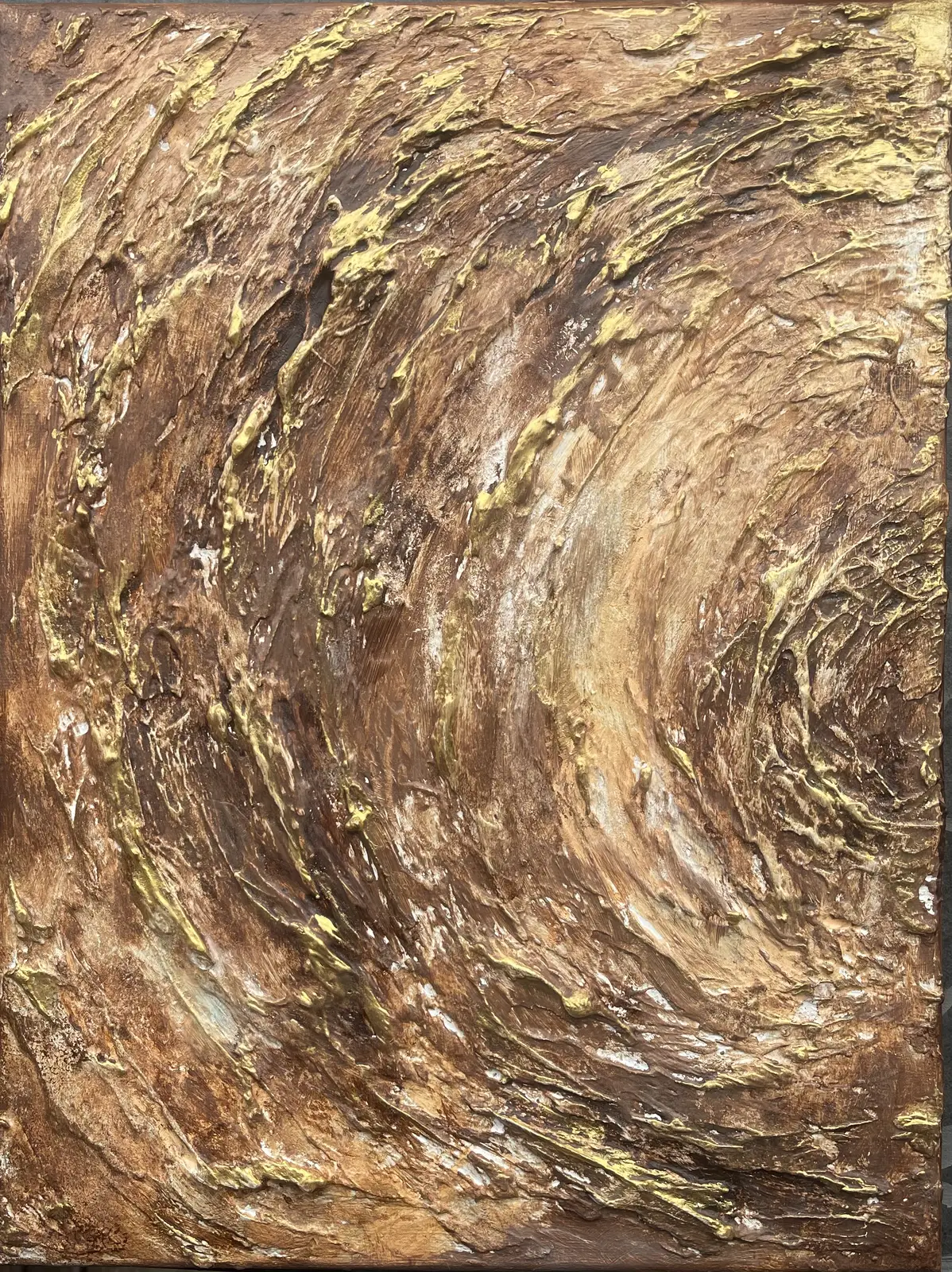 Akrylmålning Golden storm av Ann-Sofie Stjernkvist