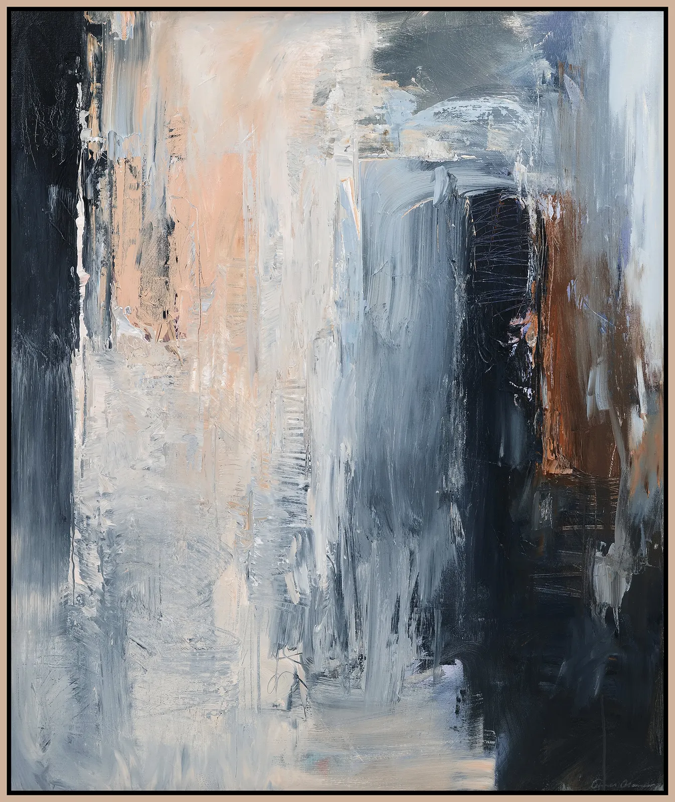 Akrylmålning Abstract No.2606 av Tomas Hammar