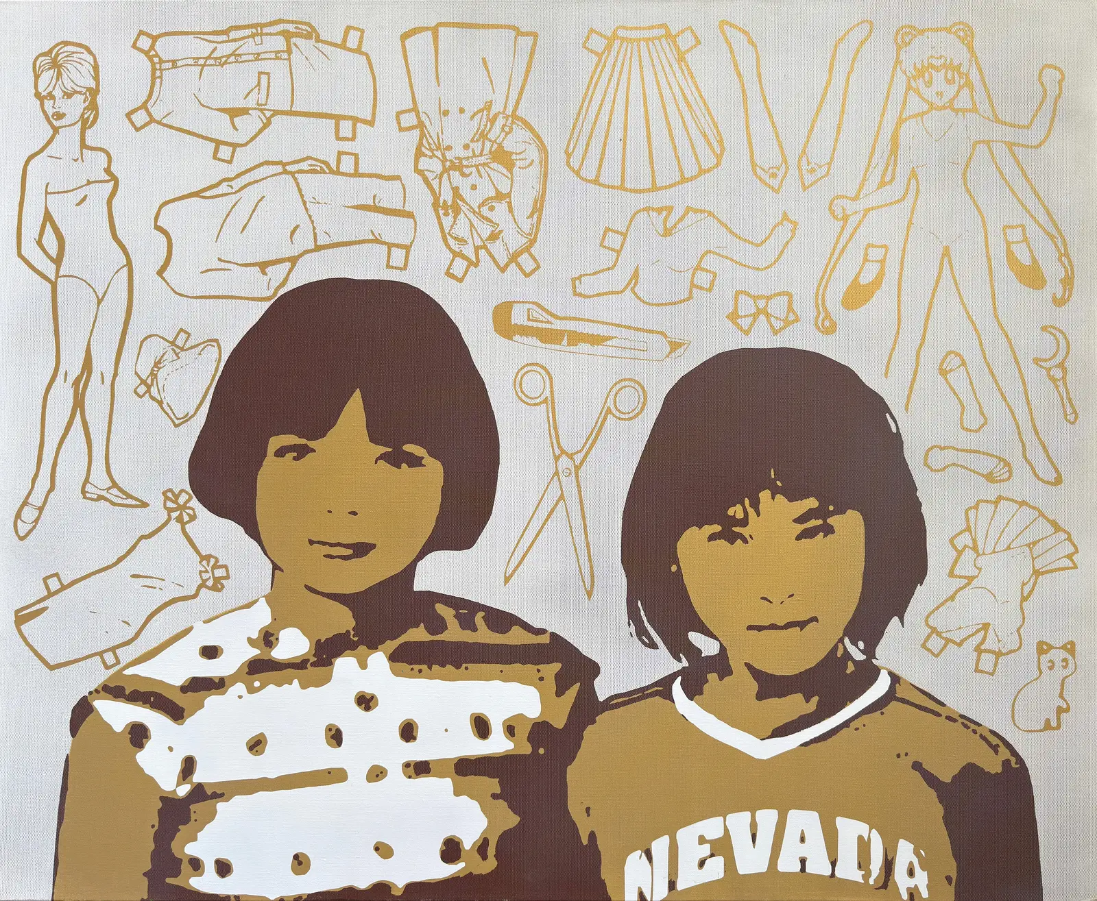 Akrylmålning Mary and Nevada-tan av Robert Saller