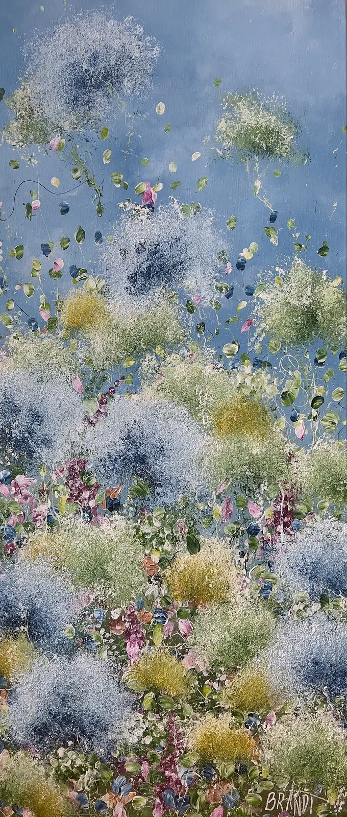 Akrylmålning The Garden in Ascension av Anna Artistockholm Brandt