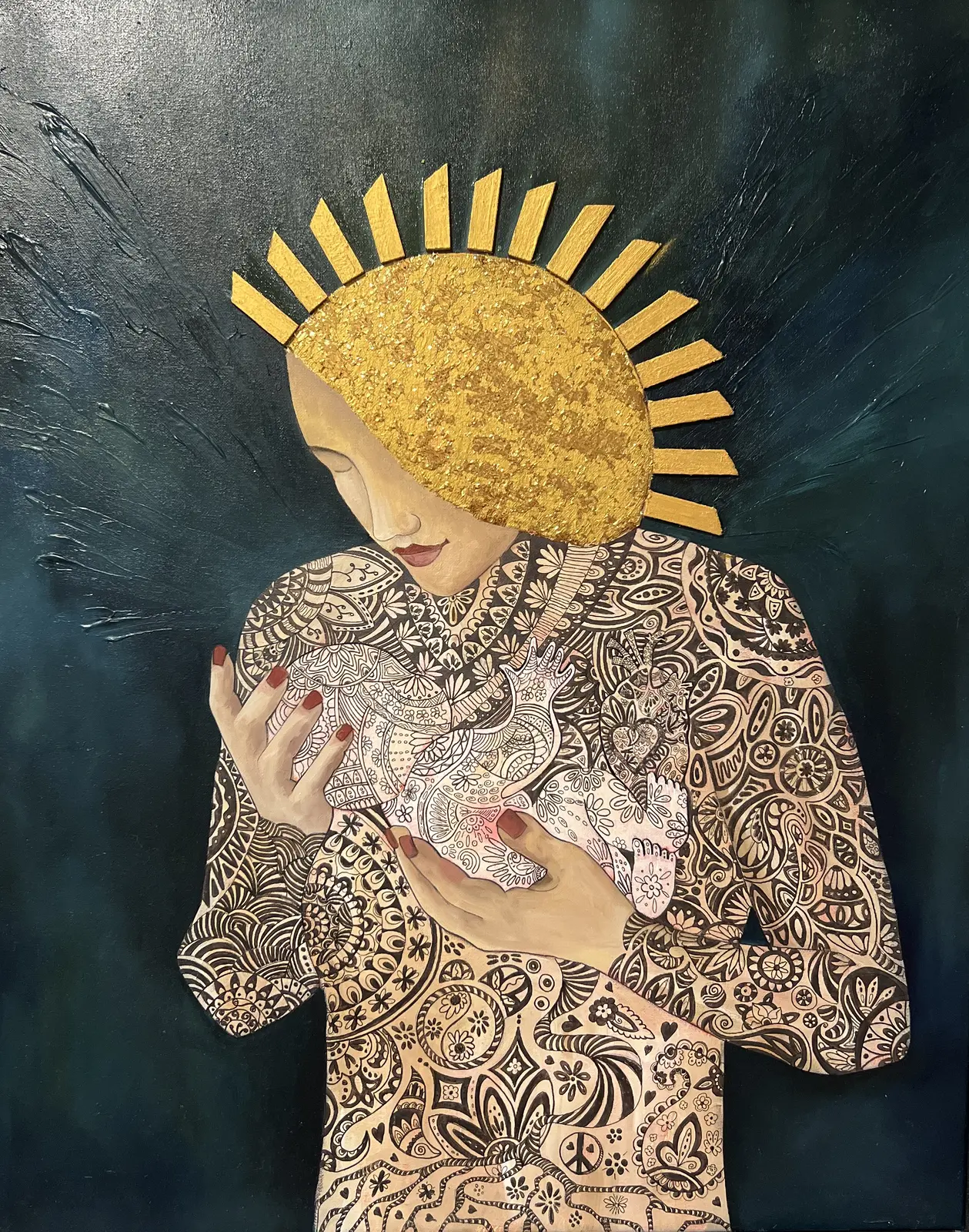 Oljemålning Dröm av Mitra Bakhshesh