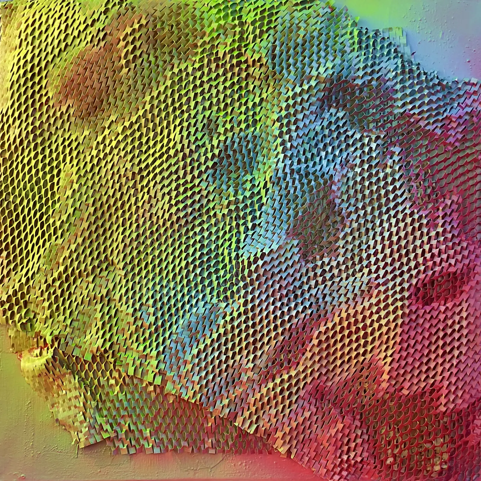 Skulptur NEONFIELDS av Johan Elmros