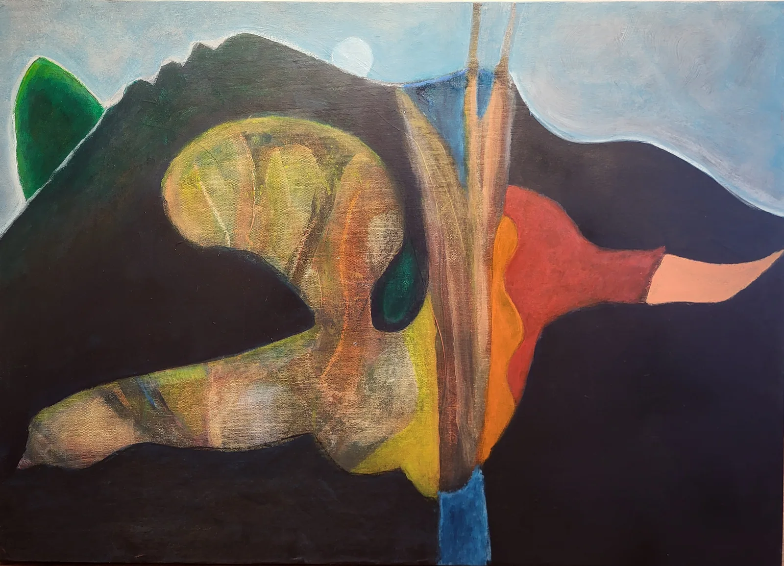 Akrylmålning Änglabud av Erik Nordström