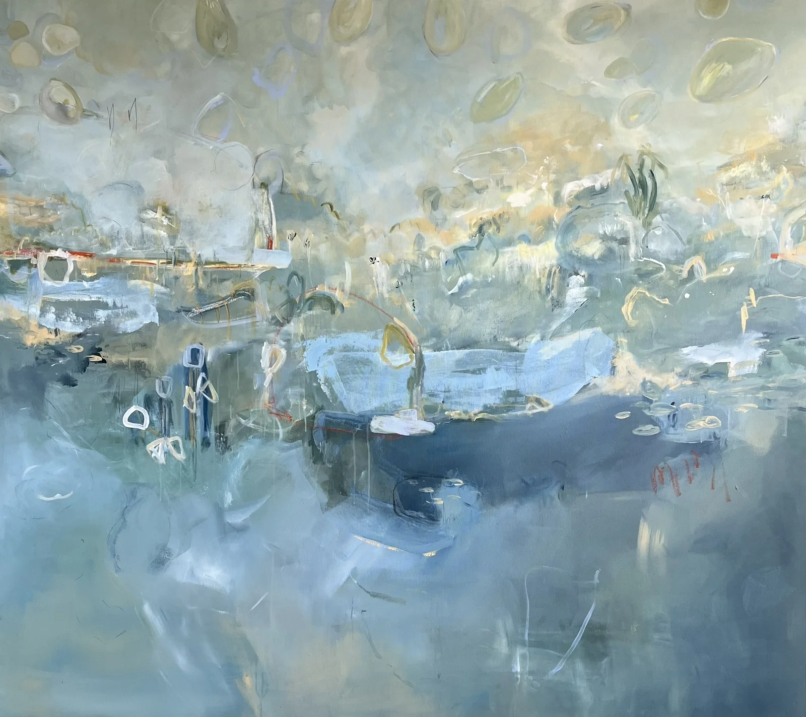 Akrylmålning The solitude of mountains av Alba Lois