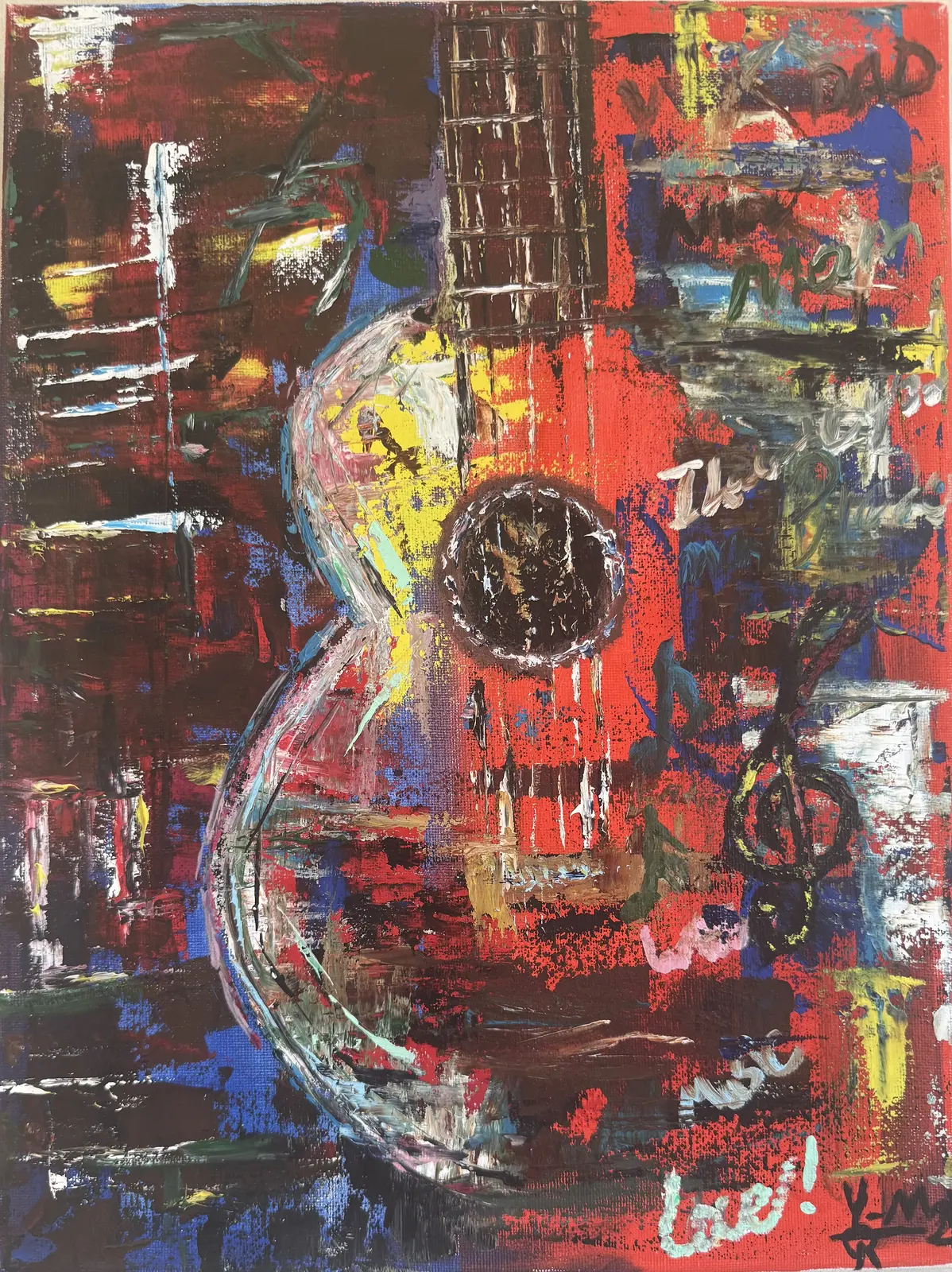 Oljemålning Spår av minne av Yohan Rashmeh