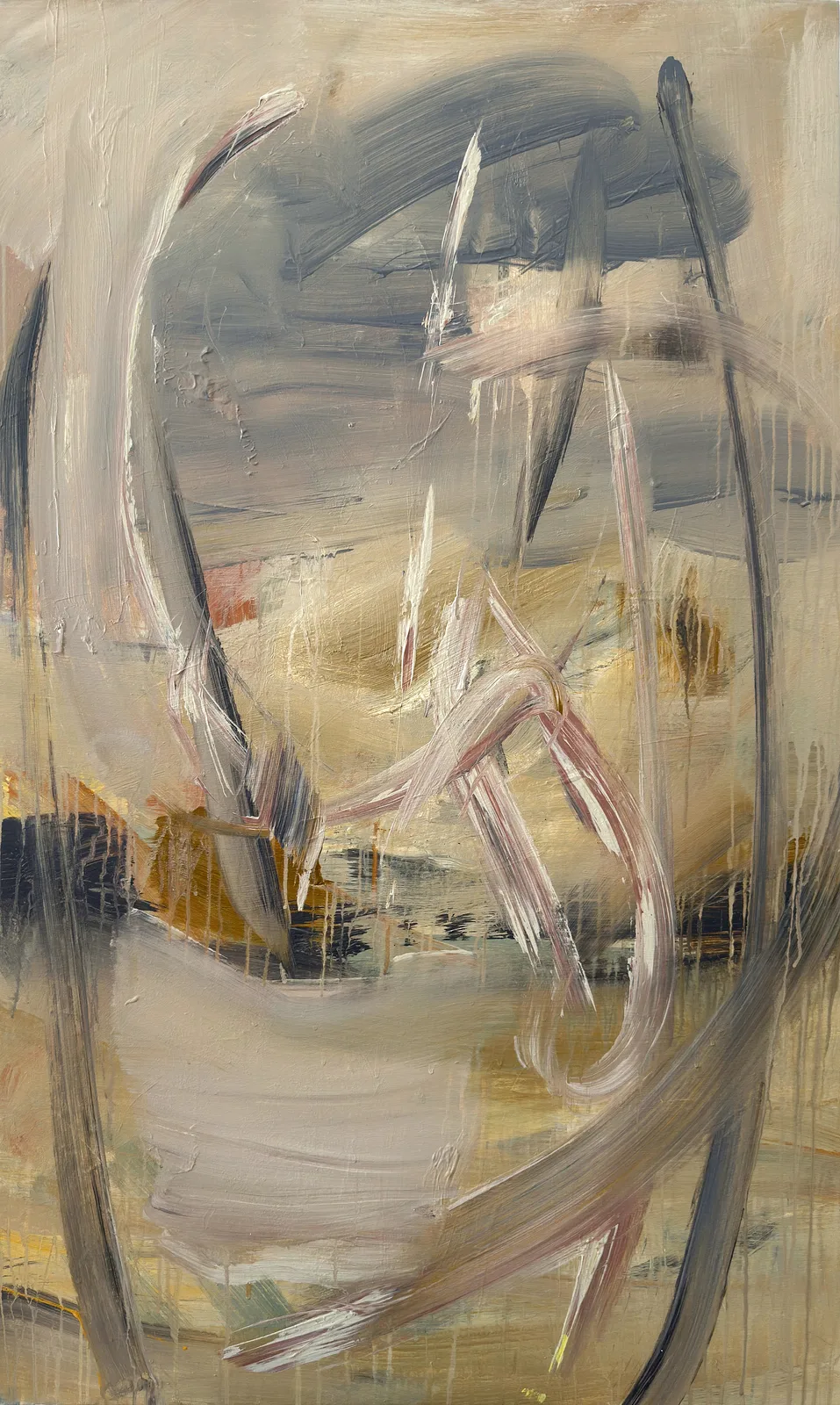 Akrylmålning Bent Space av Zakhar Shevchuk