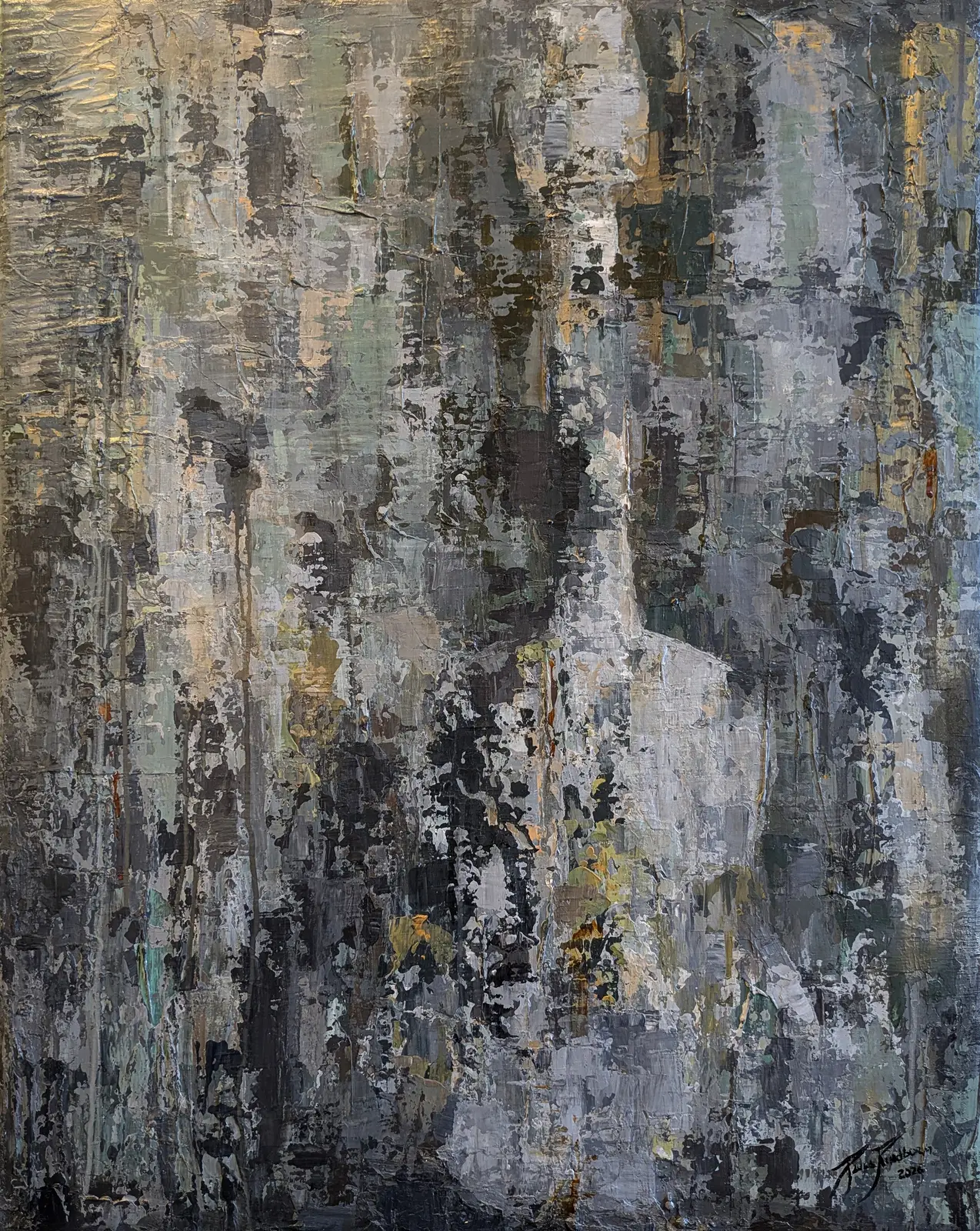 Akrylmålning Keep Playing av Paula Rindborg