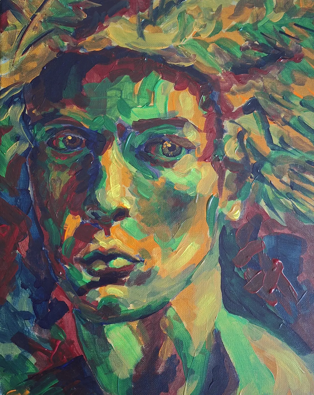 Akrylmålning Skogsprinsen av Pepp_dhd