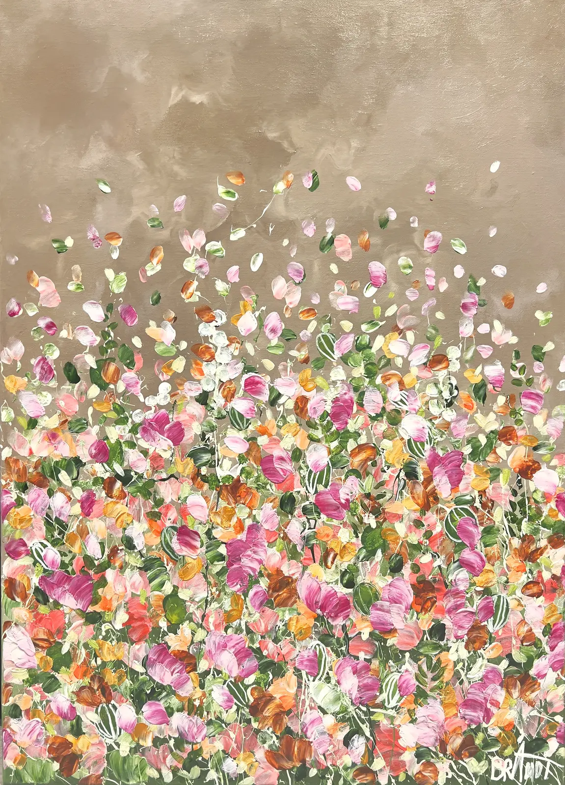 Akrylmålning Storm State av Anna Artistockholm Brandt