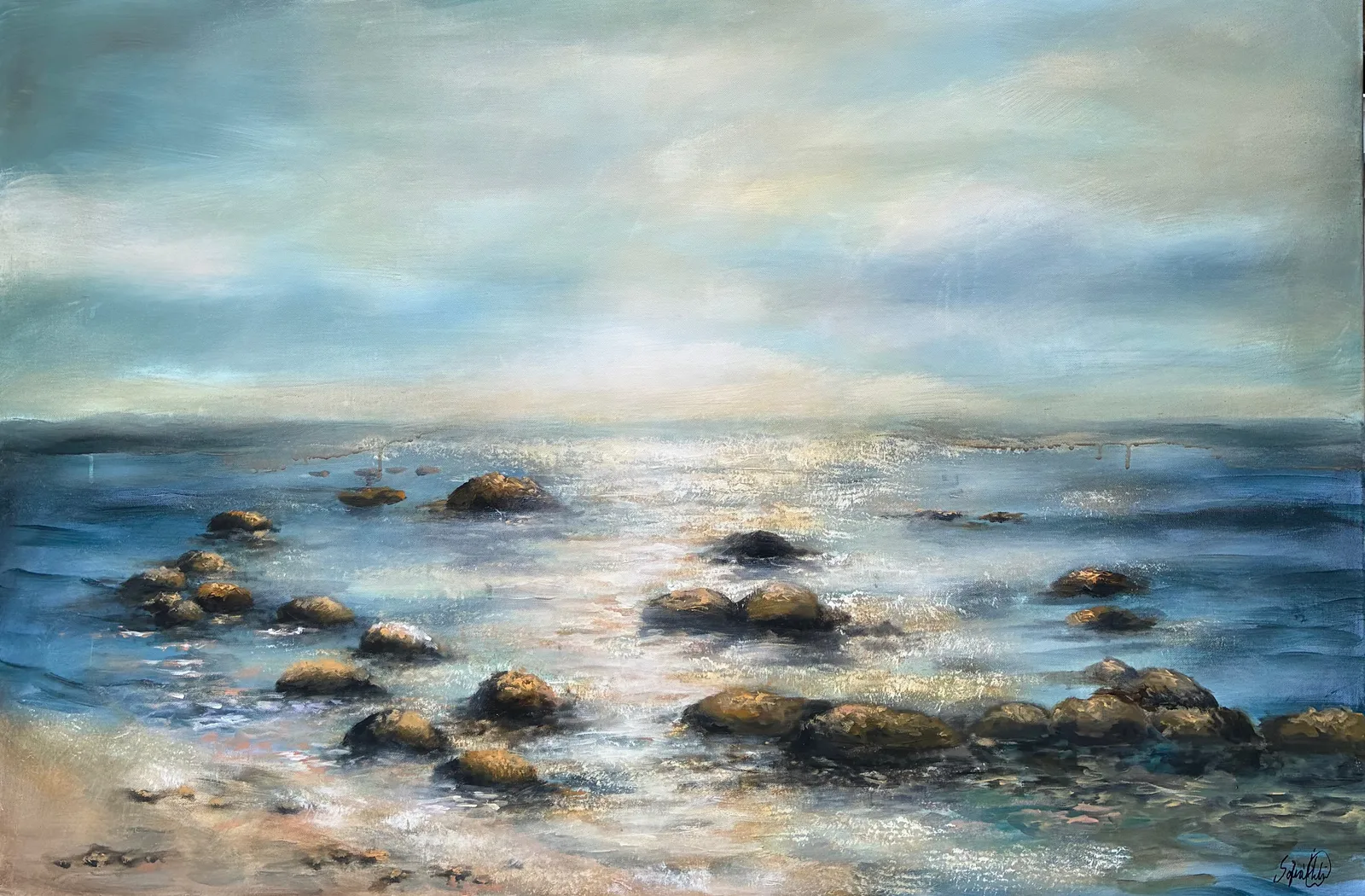 Akrylmålning Endless Peace av Sofia Åhlin