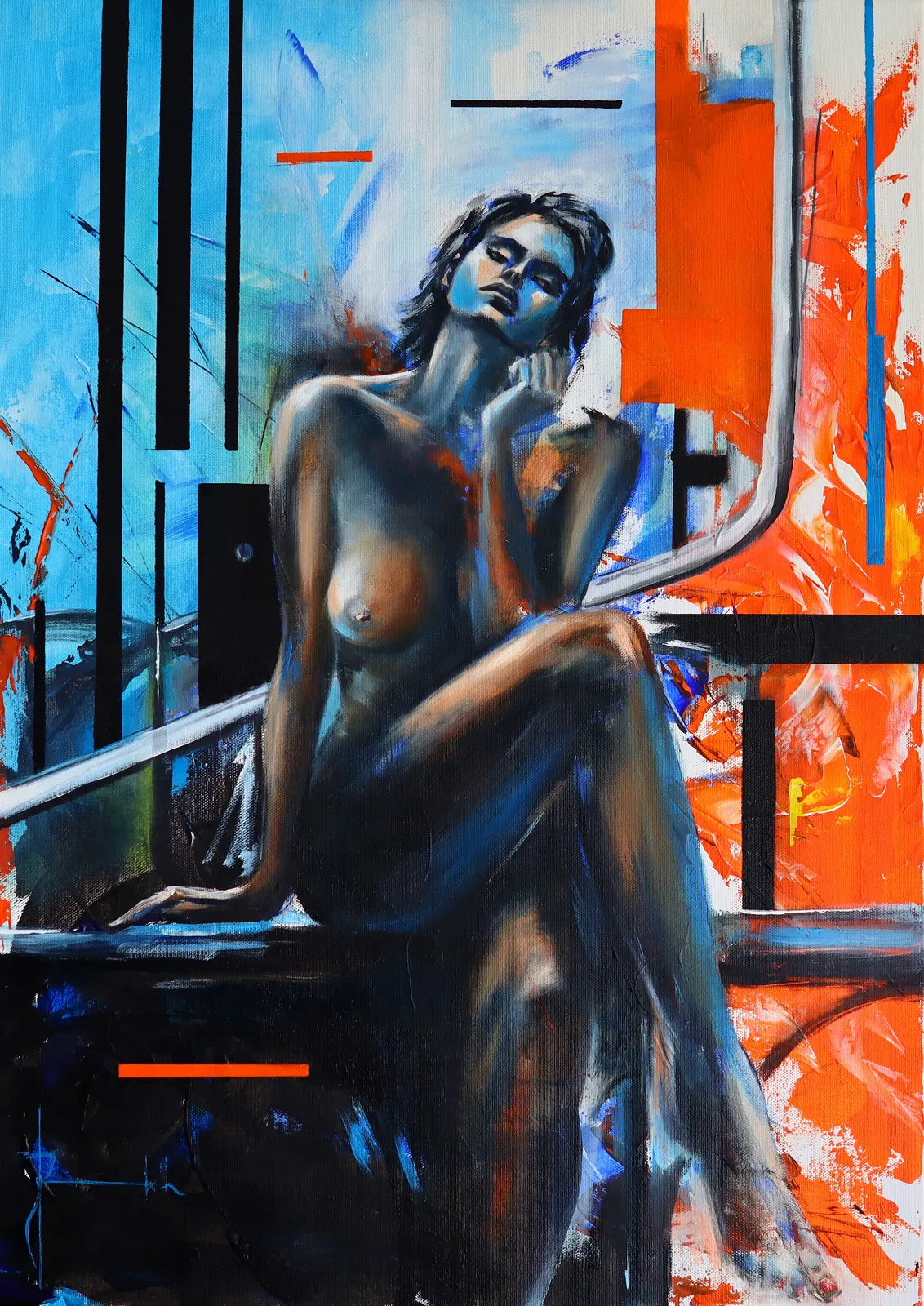 Oljemålning Sommarkvällen av Igor Fominykh