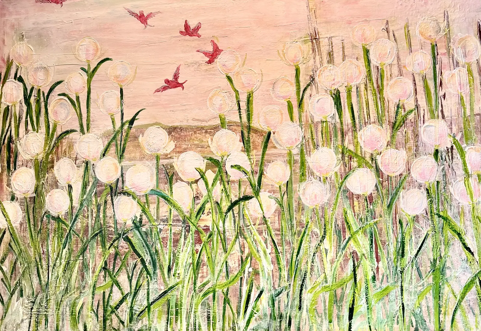 Akrylmålning Bubblor av Marie Duclos