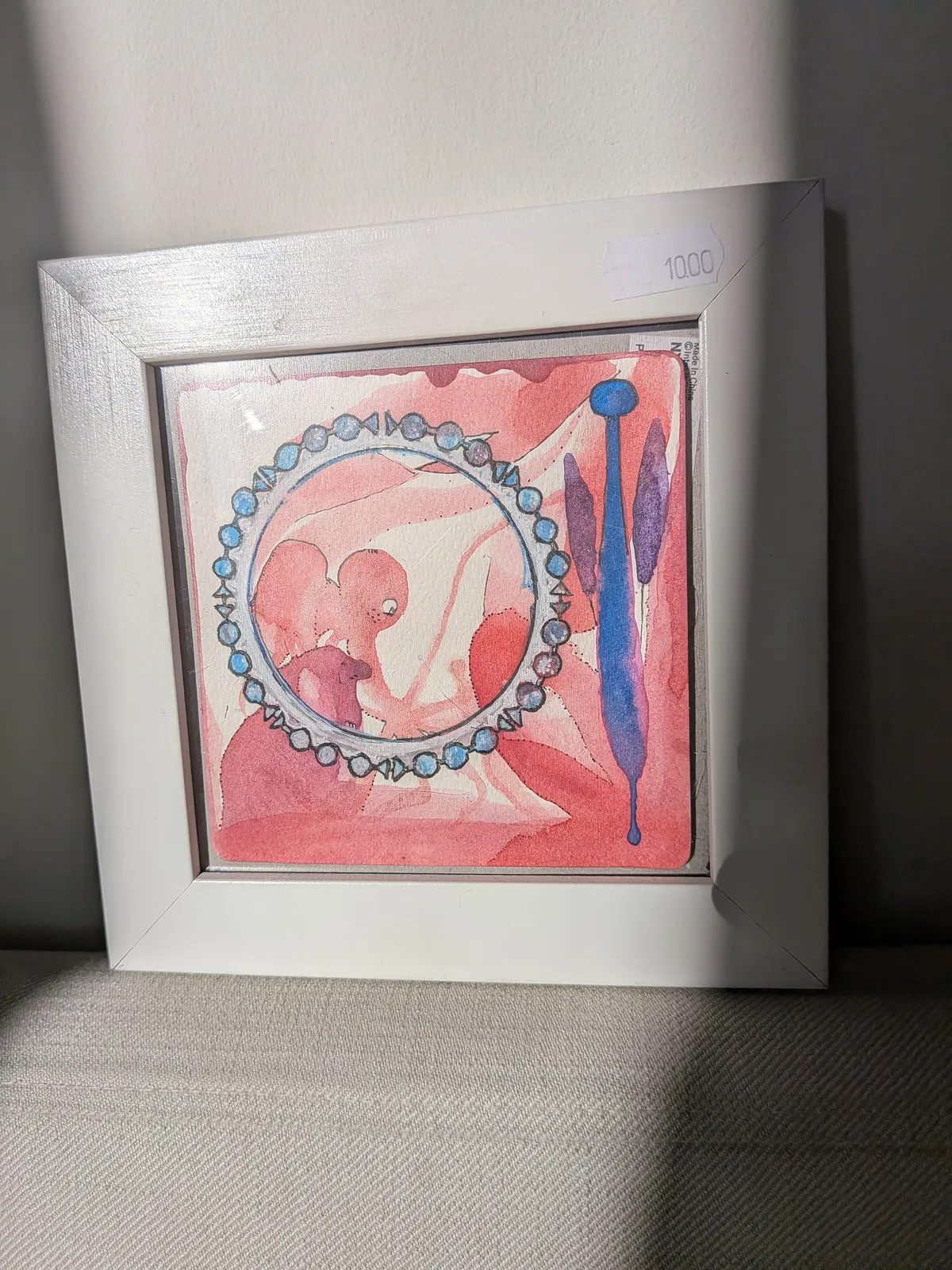 Akvarell Blåa kulor av Charles Abrams