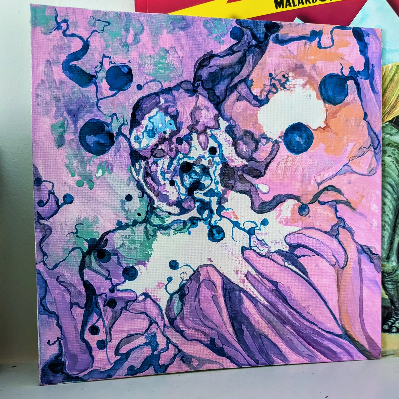 Akvarell Blåa nerver geggar. av Charles Abrams