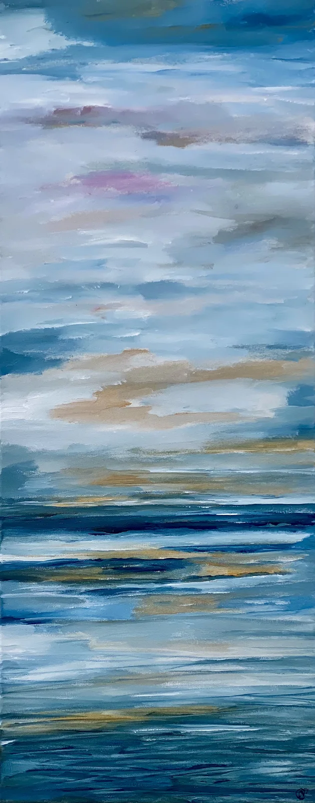 Akrylmålning Siskäjp (Seascape) av Annette Landin