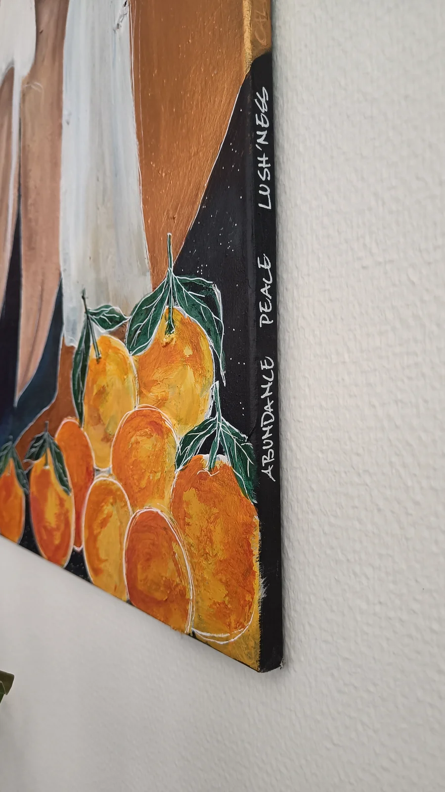 Akrylmålning Detalj / "Marmelade" av Susanna Lind