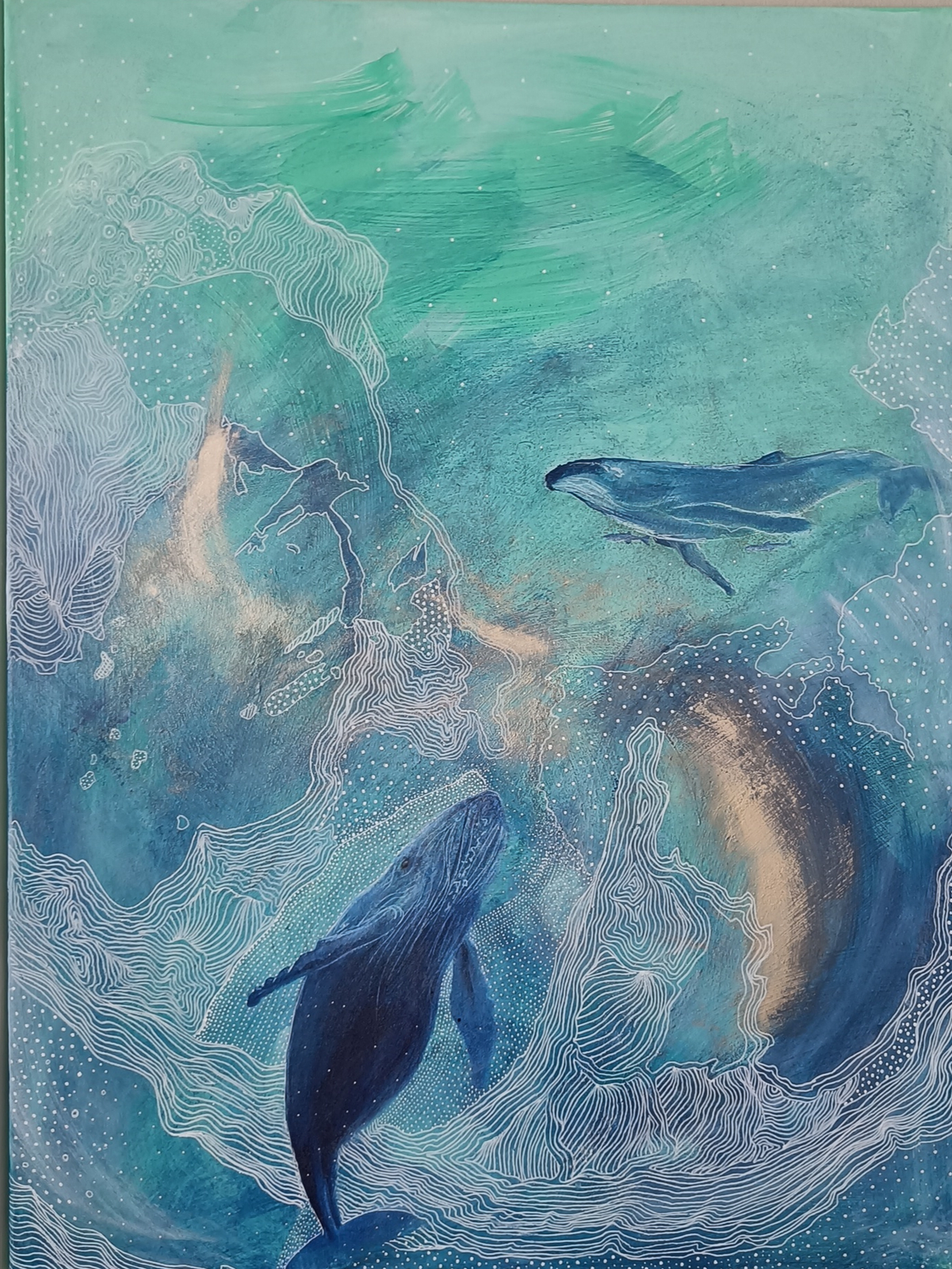 Akrylmålning av Susanna Lind