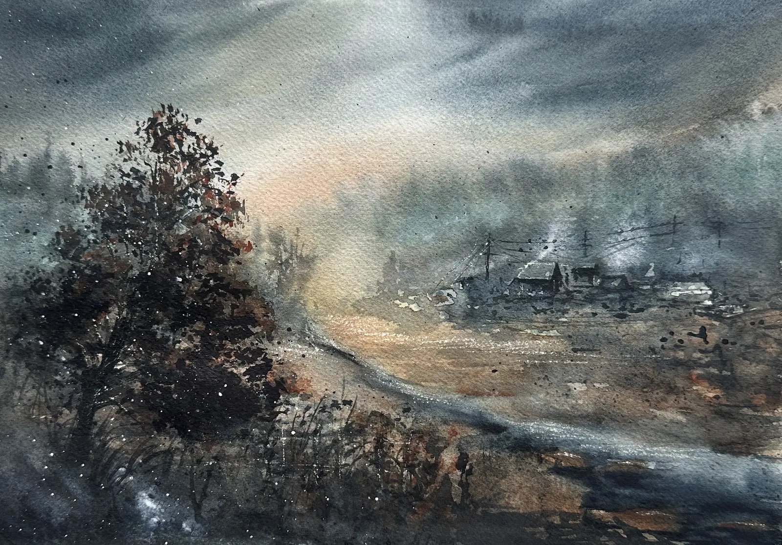 Akvarell I ett stilla återseende av Anette Öberg