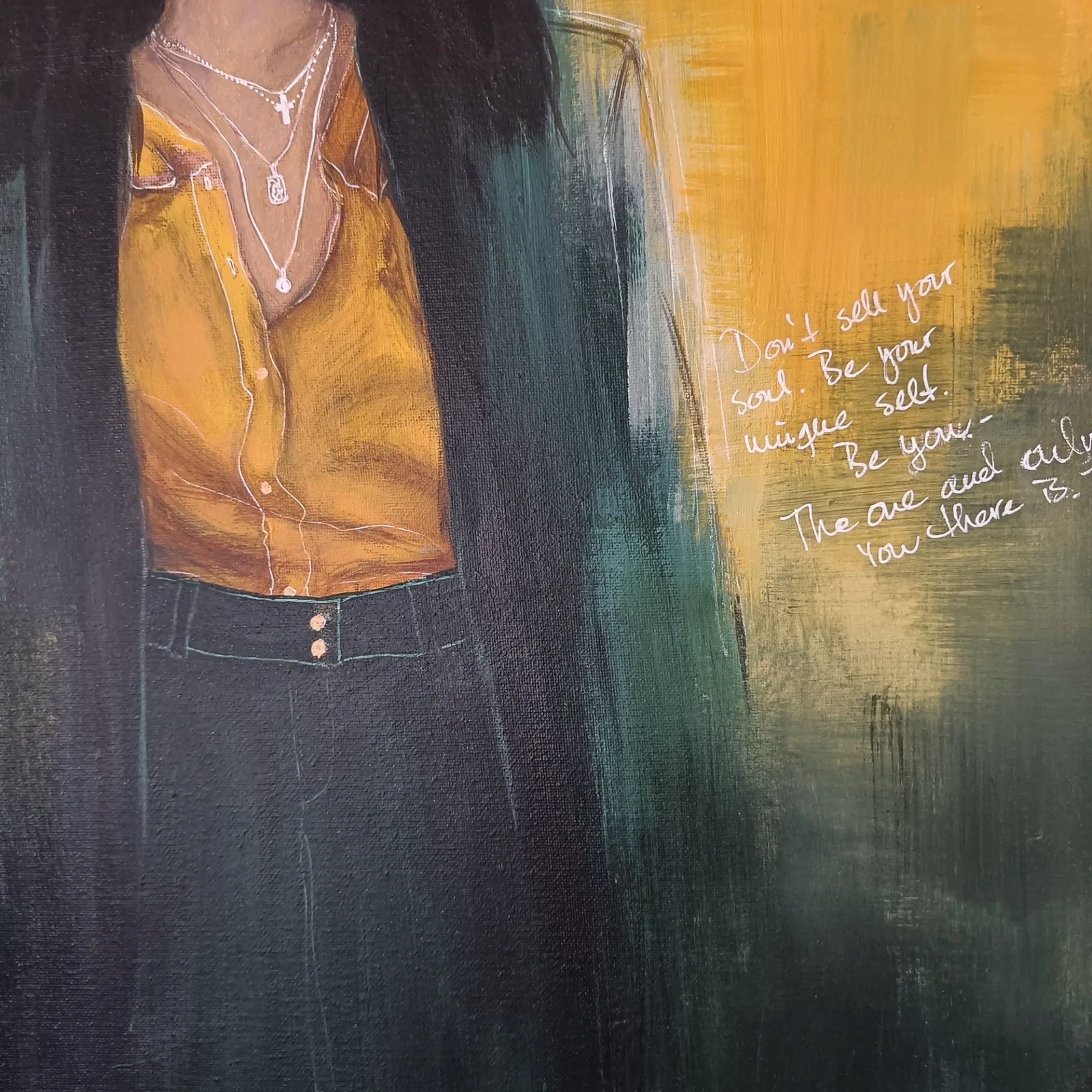 Akrylmålning Don't sell your soul av Susanna Lind