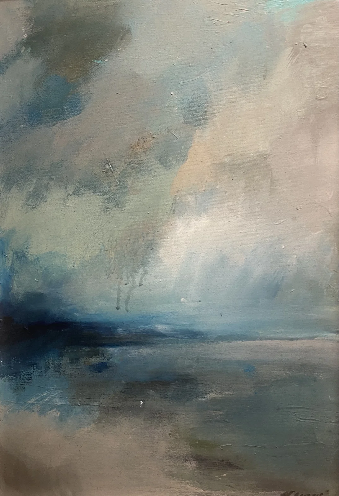 Akrylmålning Horisont av Anna-Karin Bergius