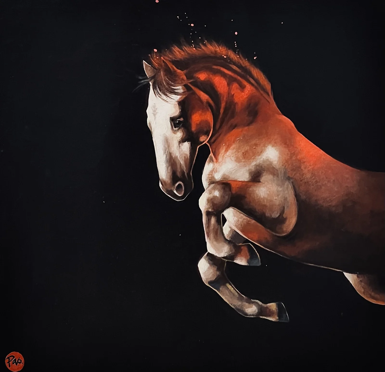 Akrylmålning Jump av Patricia