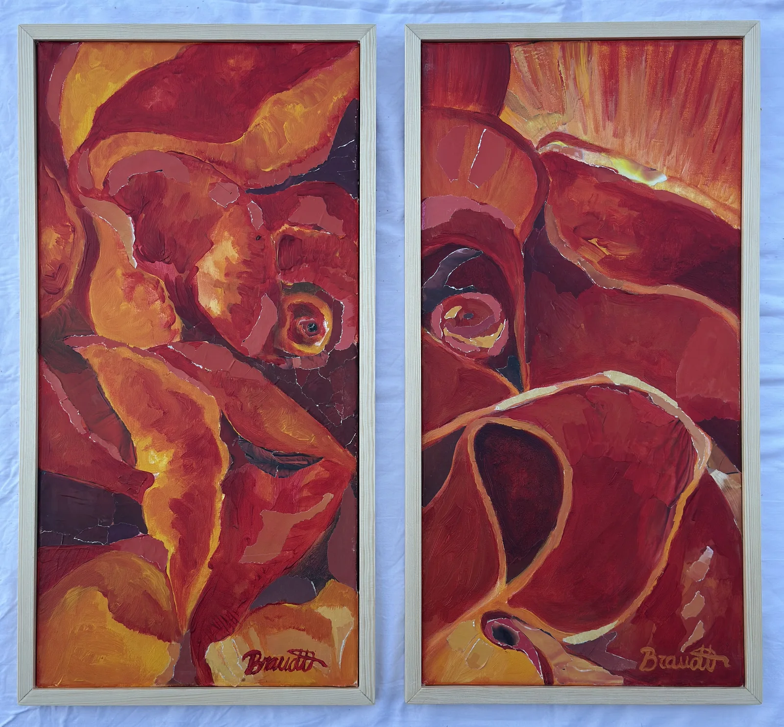 Närstudier till Rosor i vas av Lena Brandt