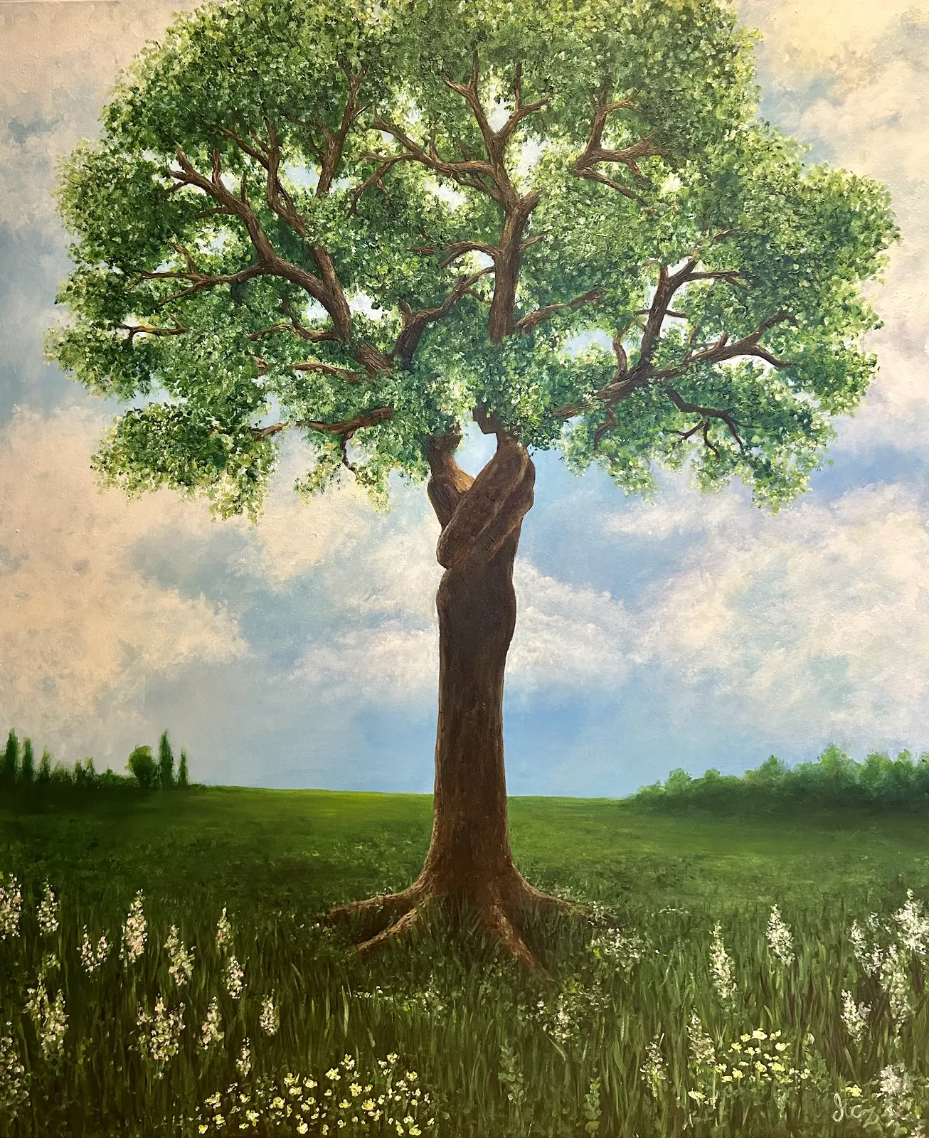 Akrylmålning Titel saknas av Marie-Christine Zandian