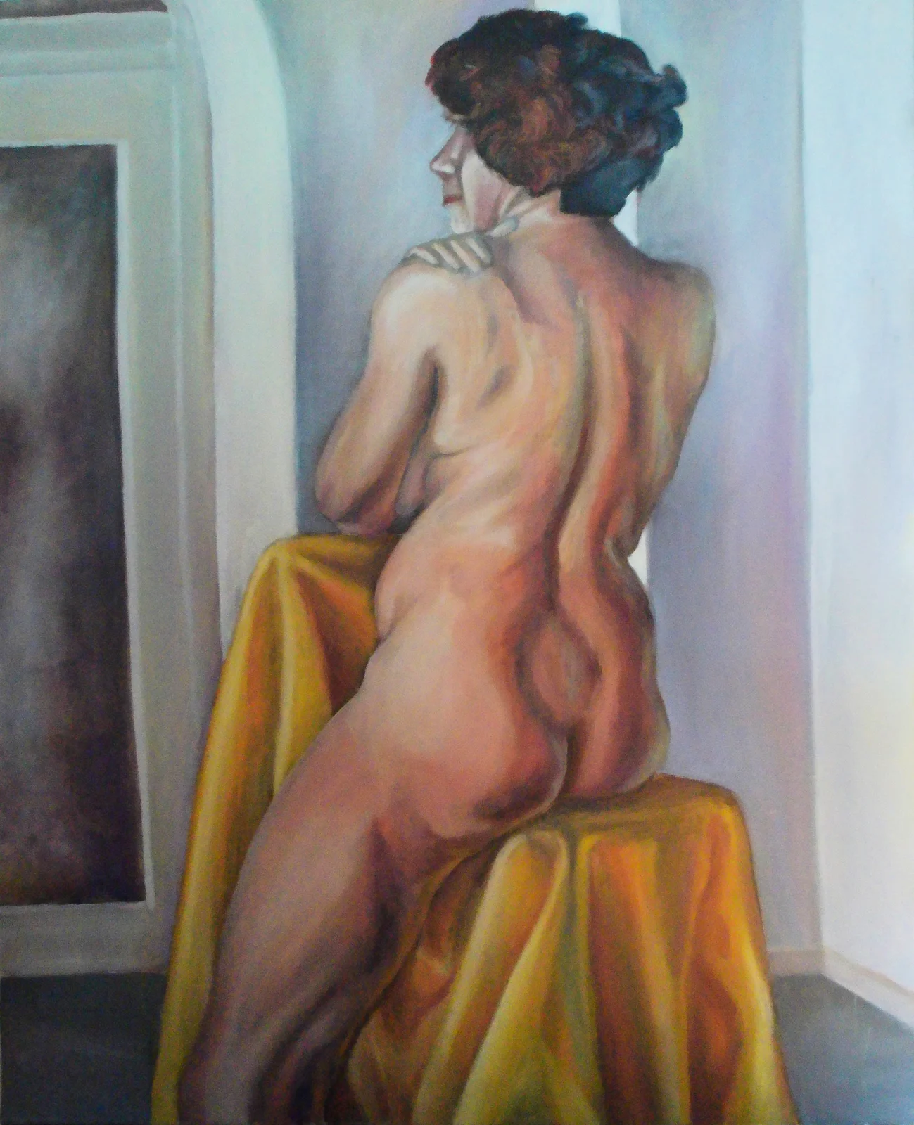 Oljemålning I stillhetens rum av Renata Edin