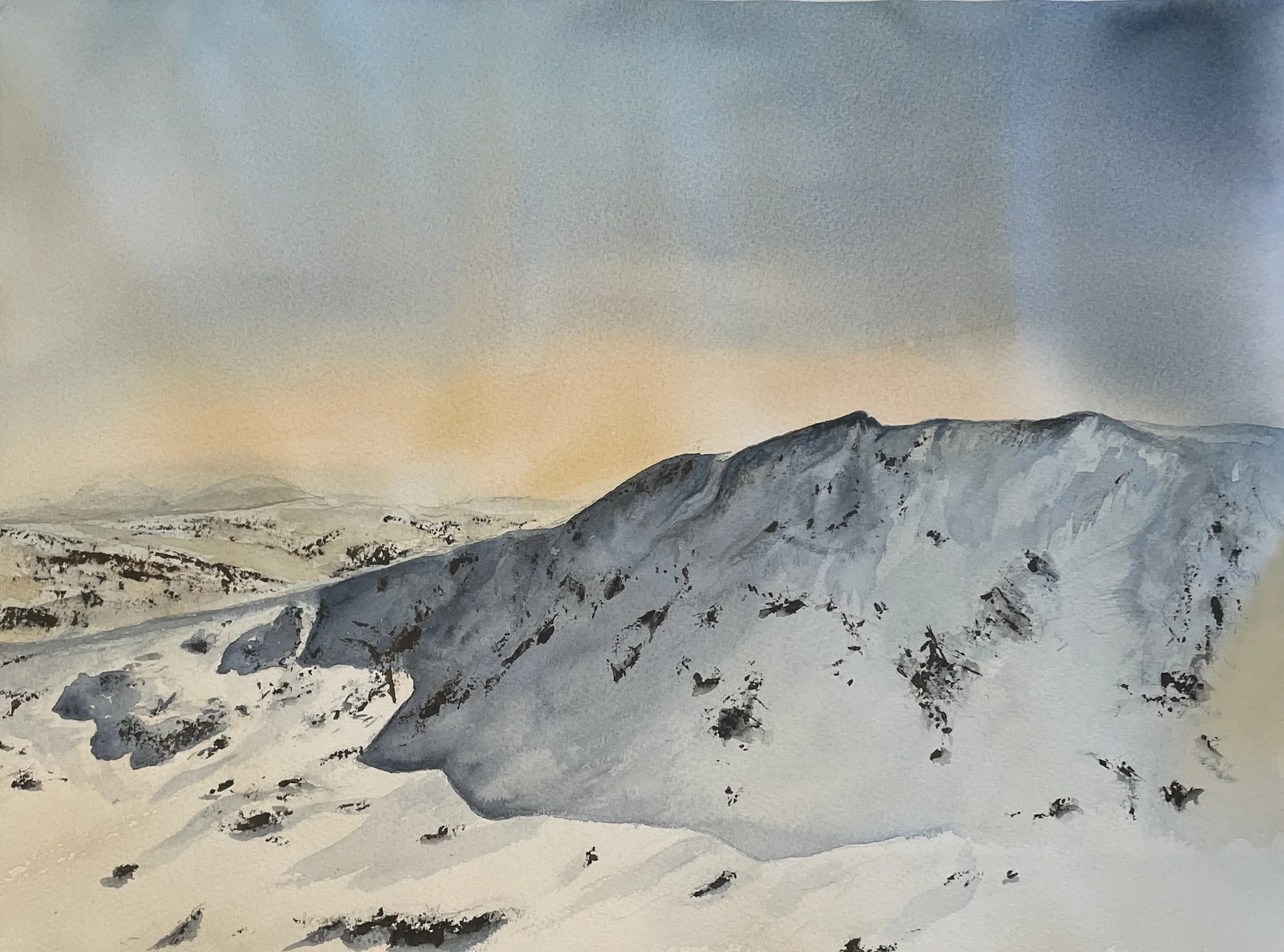 Akvarell Sylarna av Maria Möller