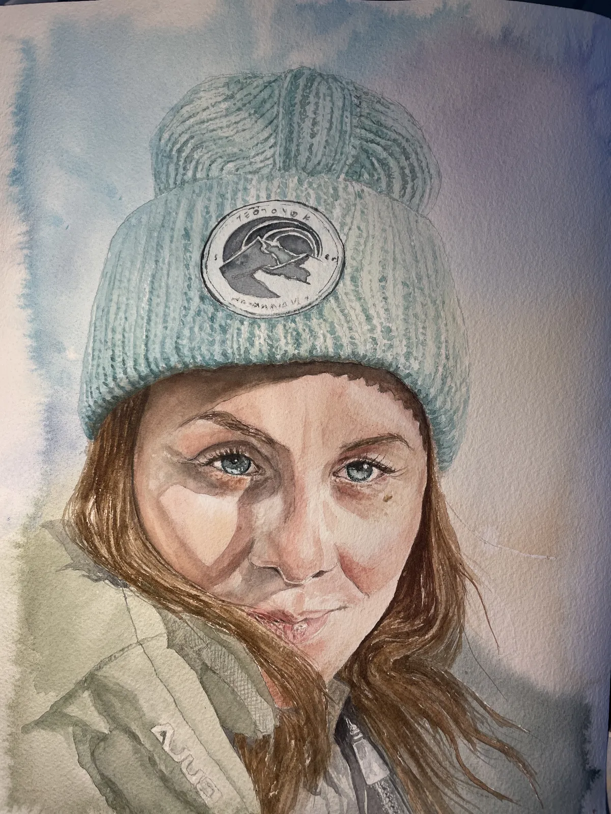 Akvarell Grönt av Maria Möller